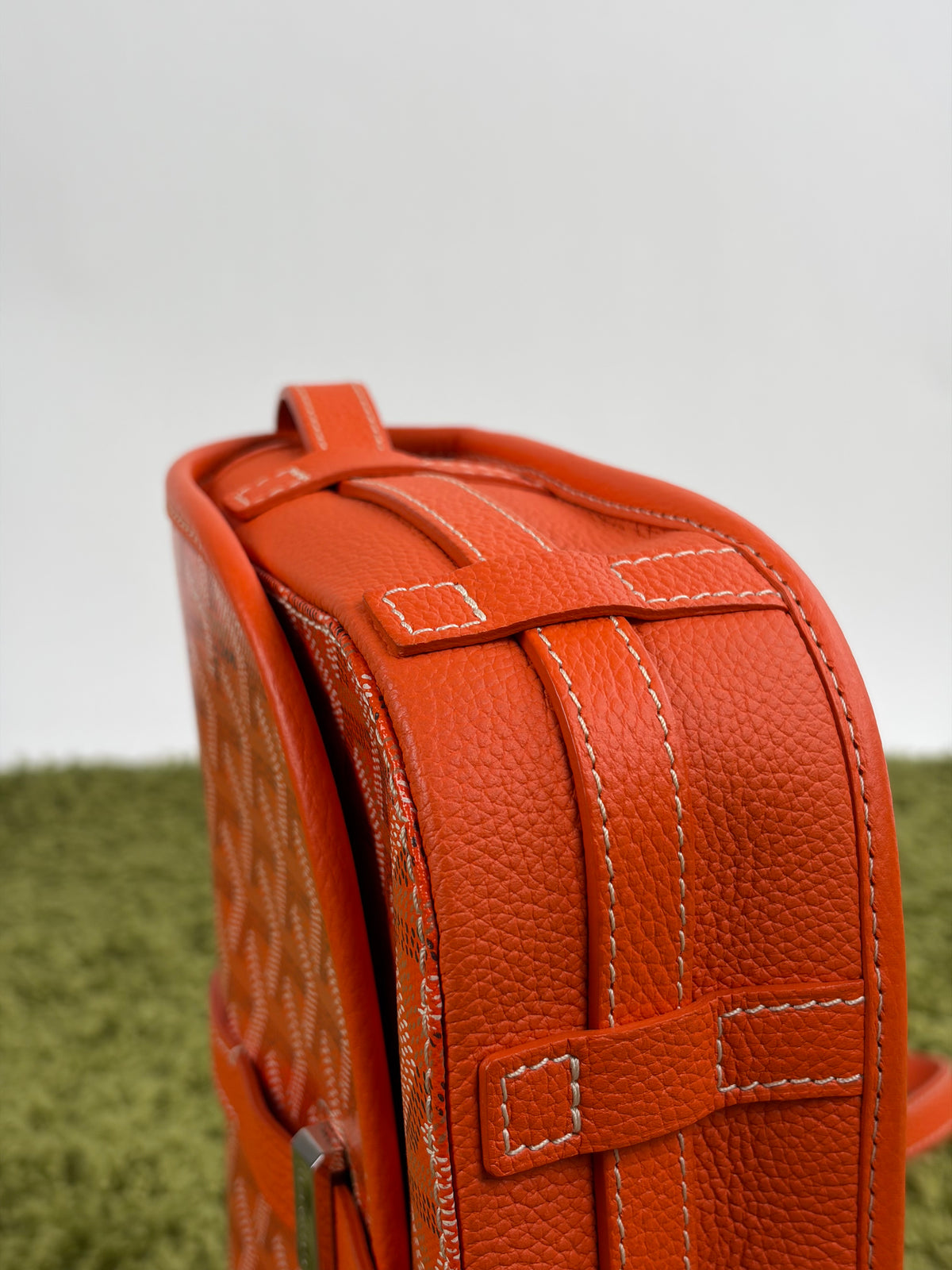 Borsa Goyard Belvedere PM in tela Goyardine Arancione