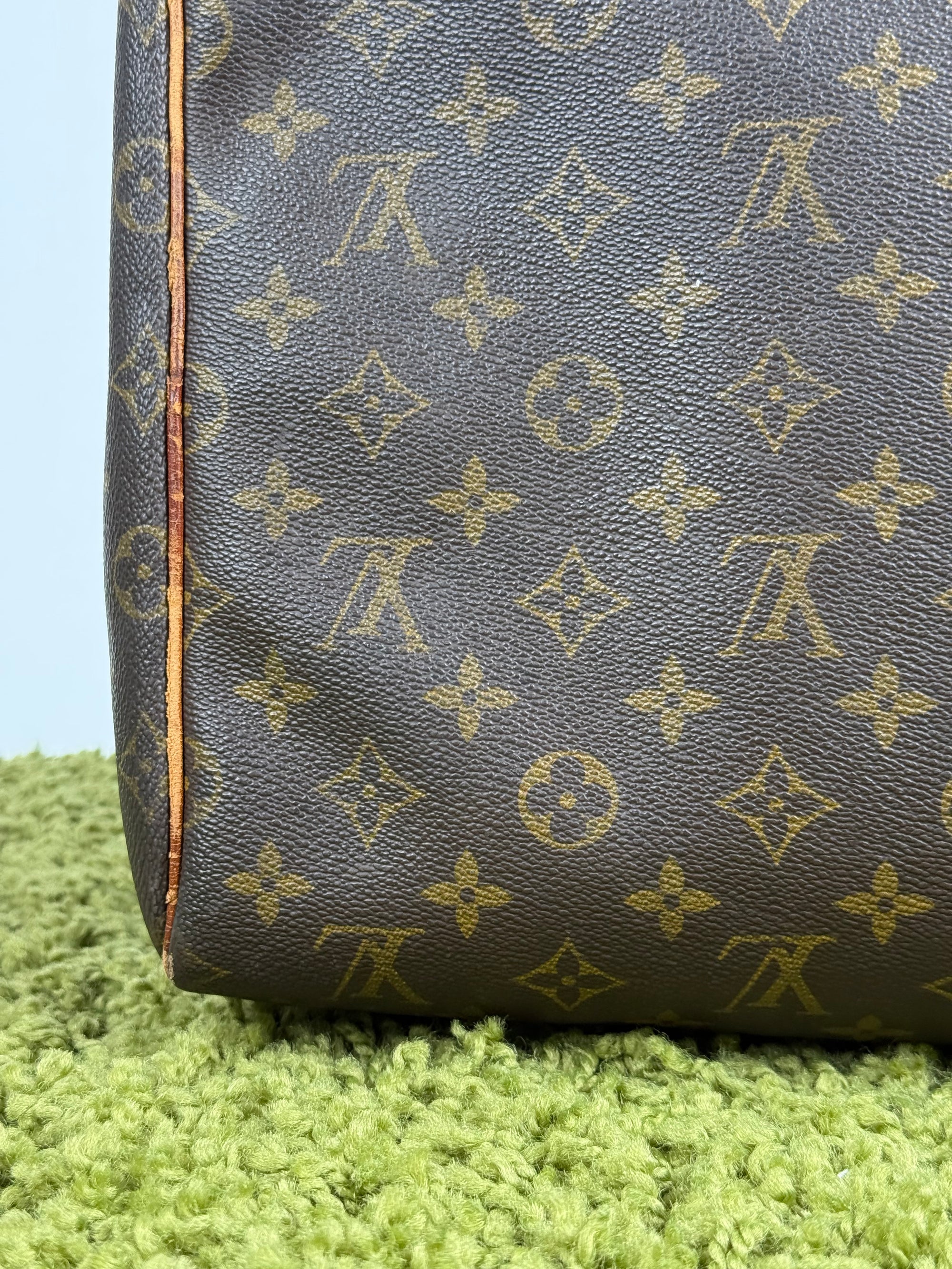 Borsone Keepall Louis Vuitton 55 vintage Marrone