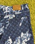 Jeans Monogram Louis Vuitton Blu 36