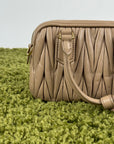 Borsa Arcadie Nappa Miu Miu Beige