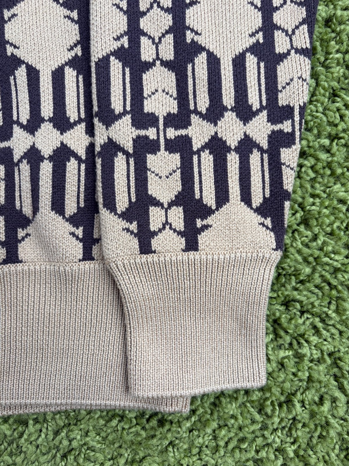 Maglione Palm Angels in jacquard Beige M - Second Hand Di Fiore