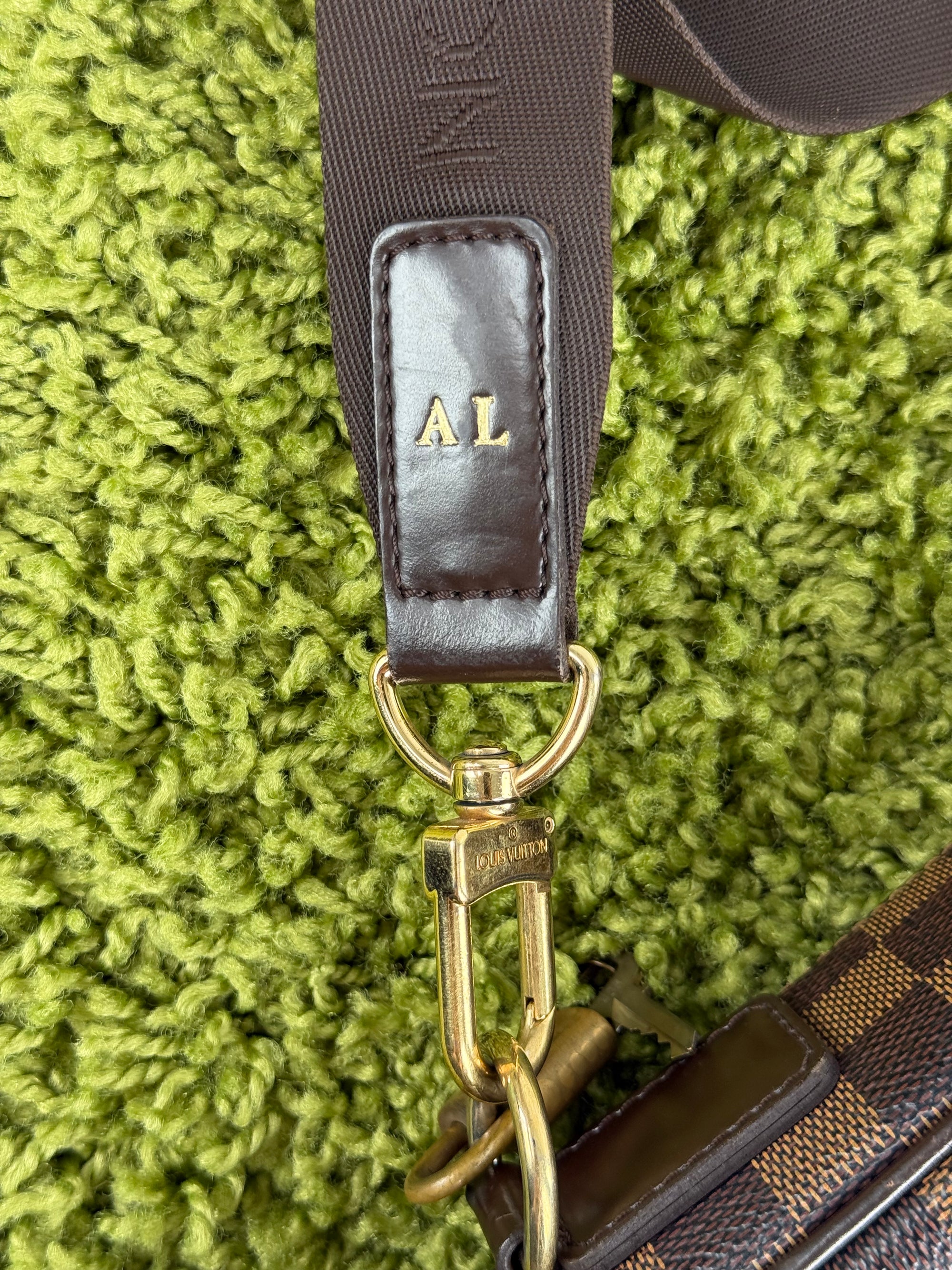Borsa Sabana In tela Damier Ébène Louis Vuitton Marrone