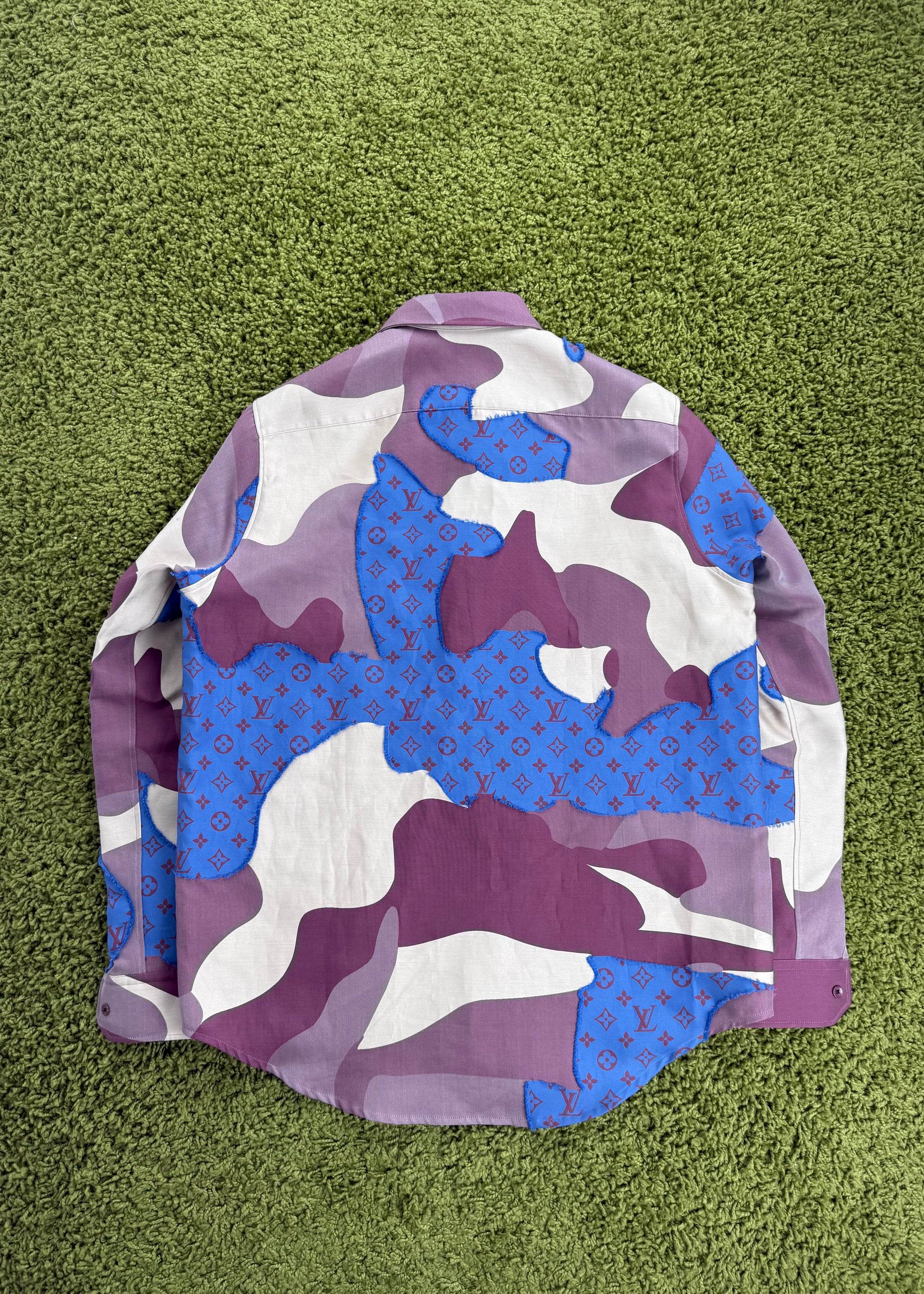 Camicia Louis Vuitton Viola Multicolor L
