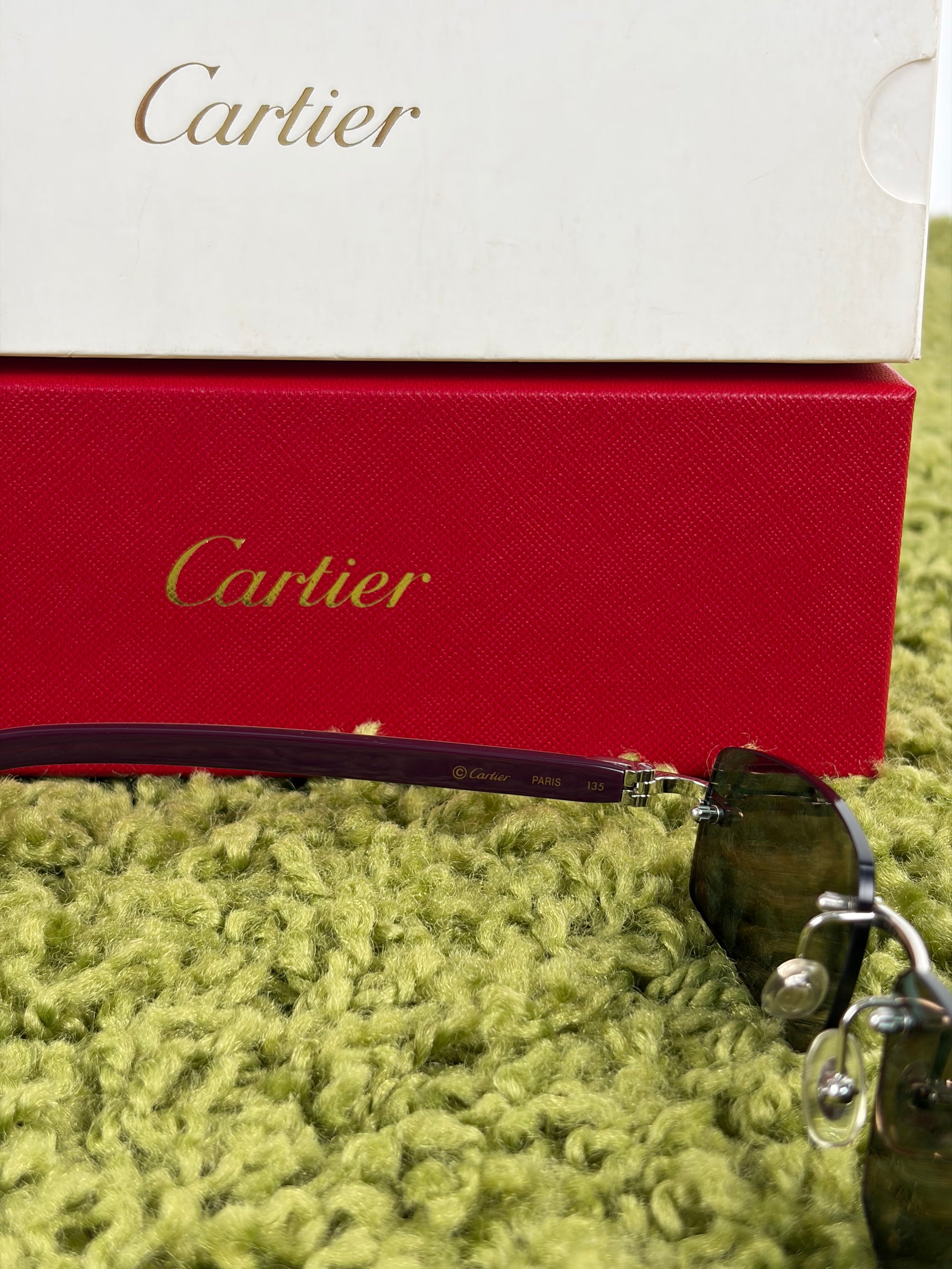Occhiali Cartier 4754195 viola e neri