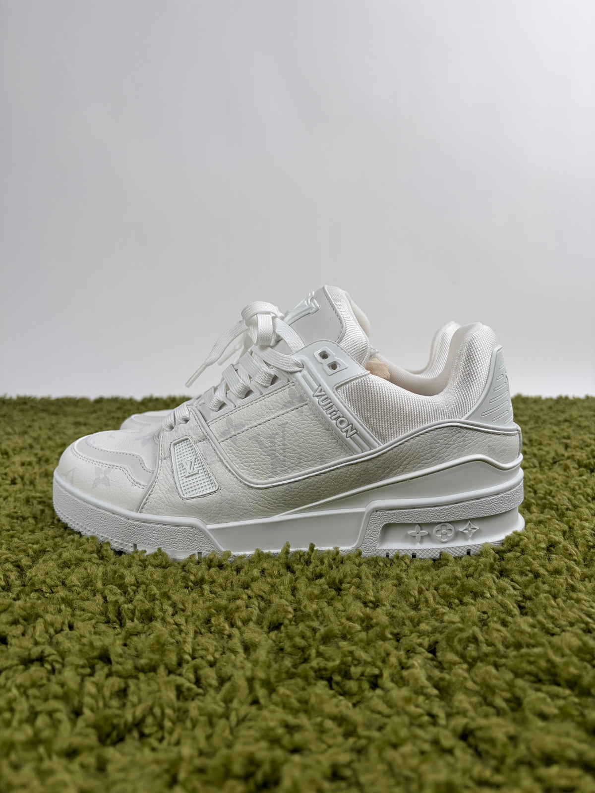 Louis Vuitton Trainer in pelle Bianca 6.5
