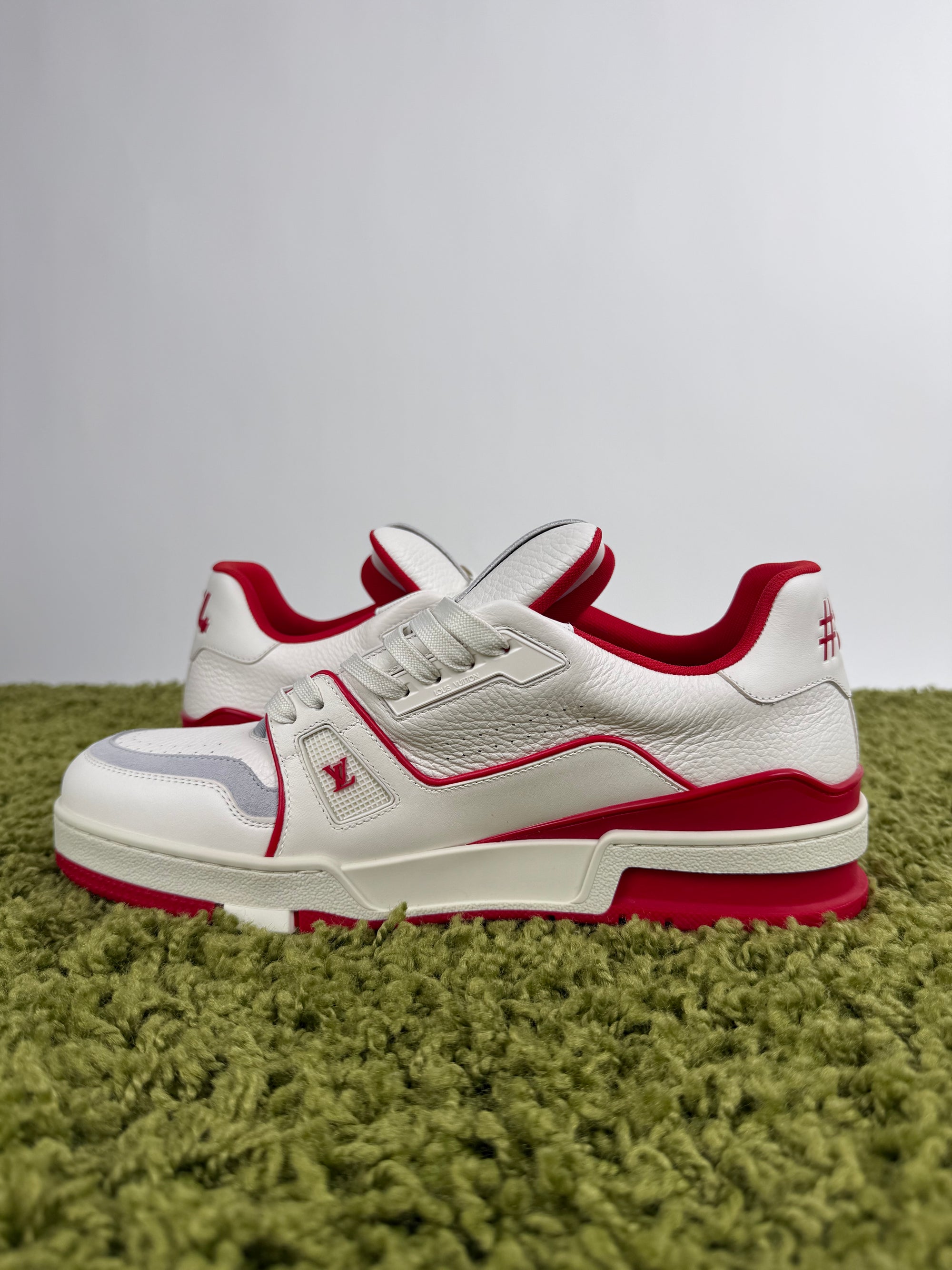 Louis Vuitton Trainer Bianca Rossa 8.5