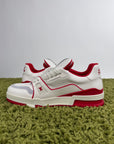Louis Vuitton Trainer Bianca Rossa 8.5
