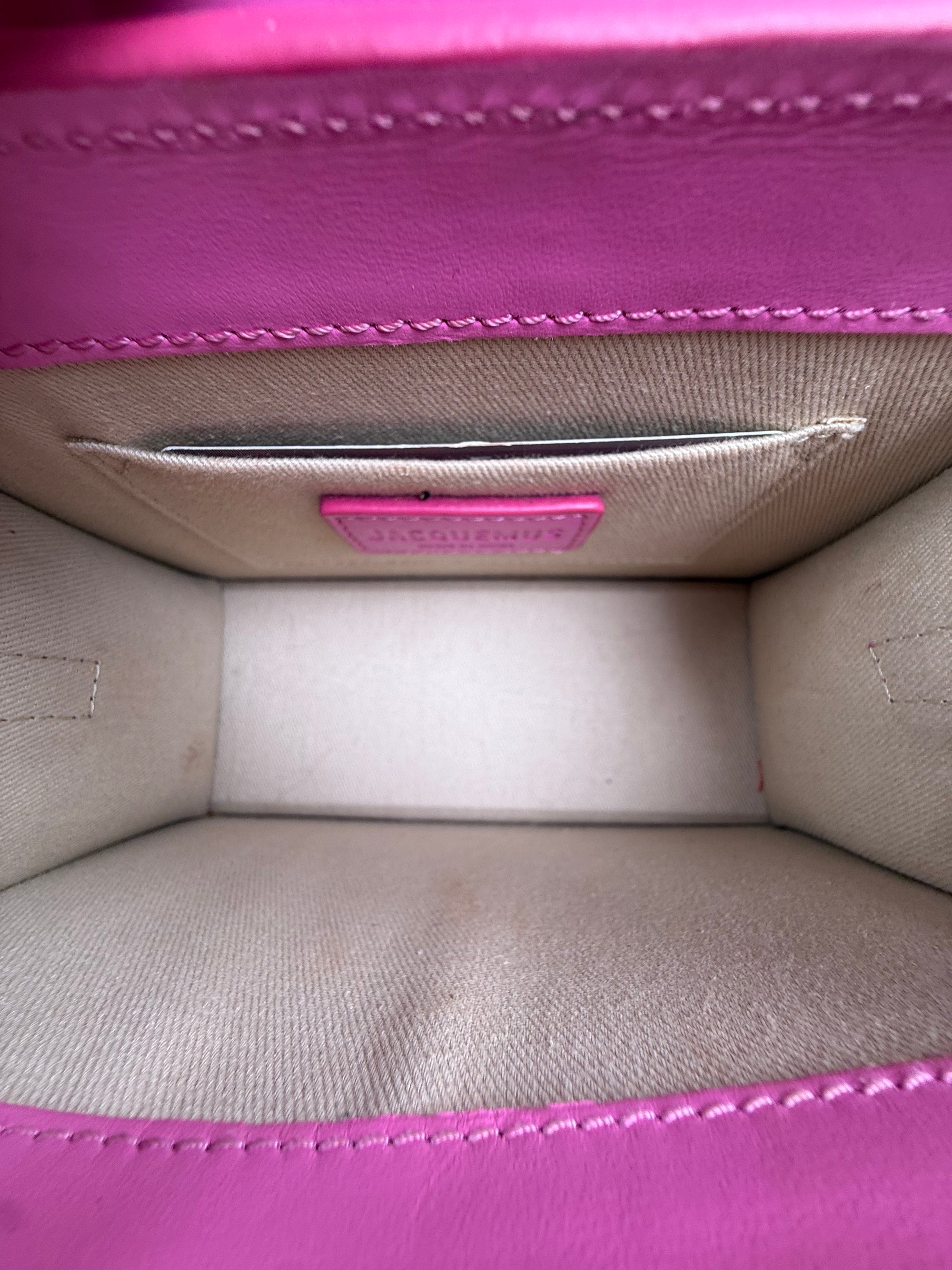 Borsa Jacquemus Le Chiquito Noeud Rosa