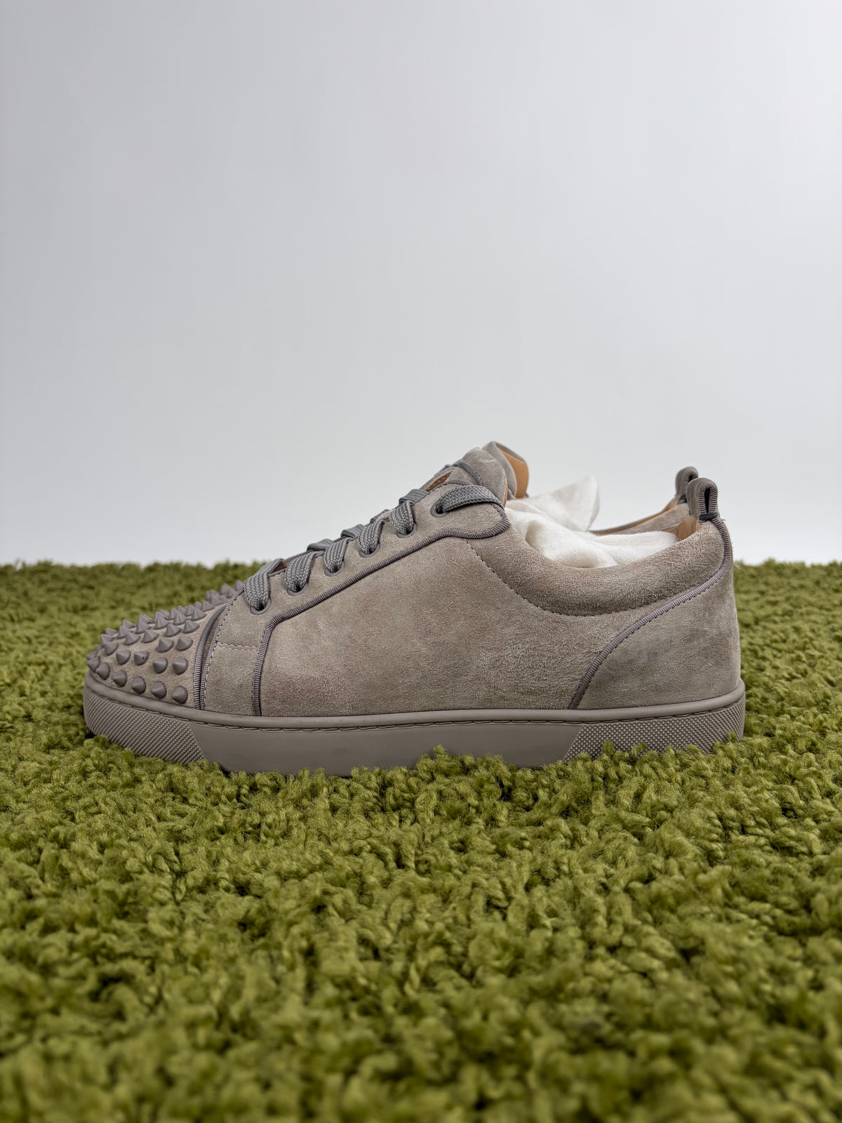 Christian Louboutin Spikes Low Grigia 42