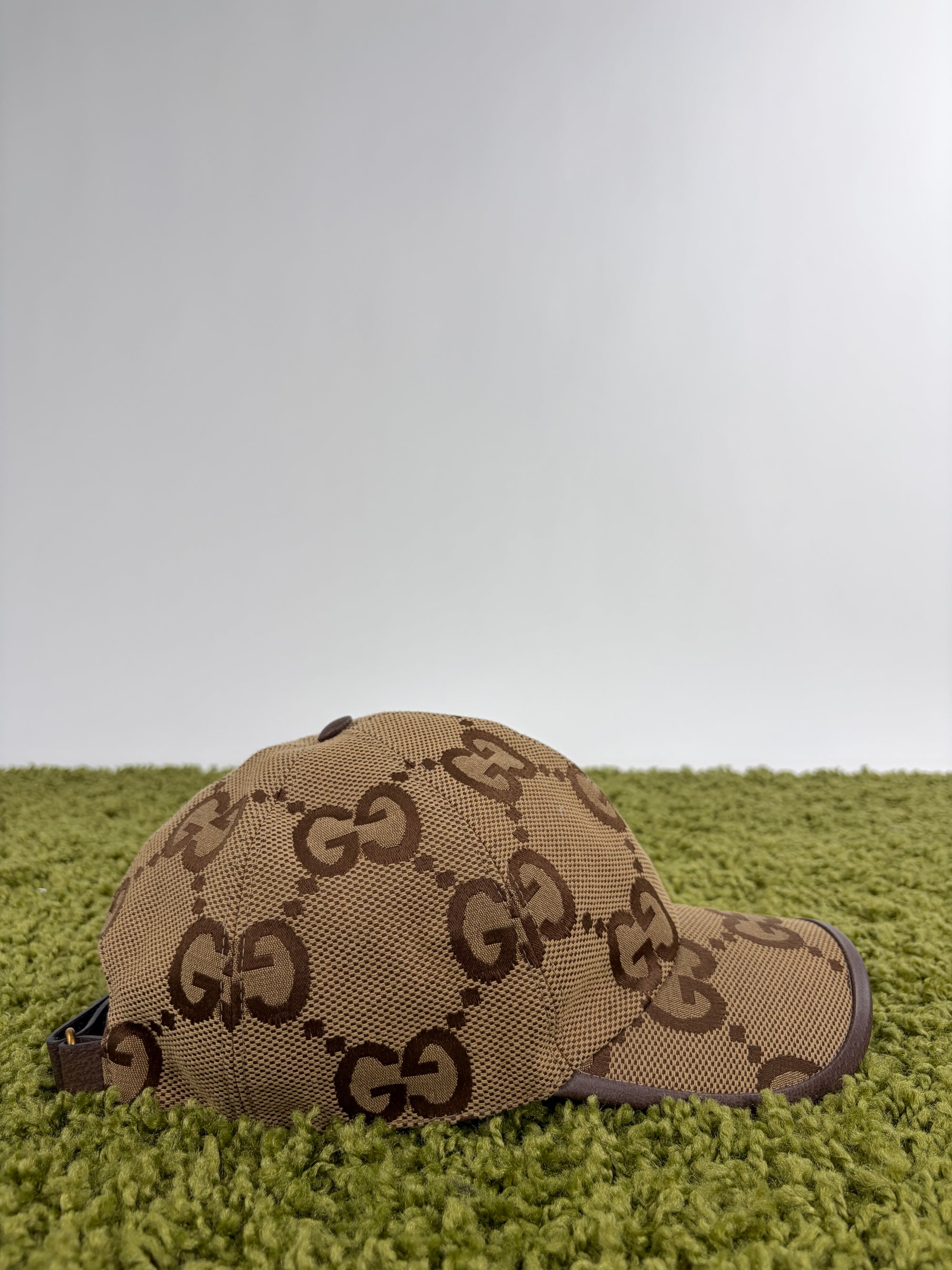 Cappello Gucci marrone e beige