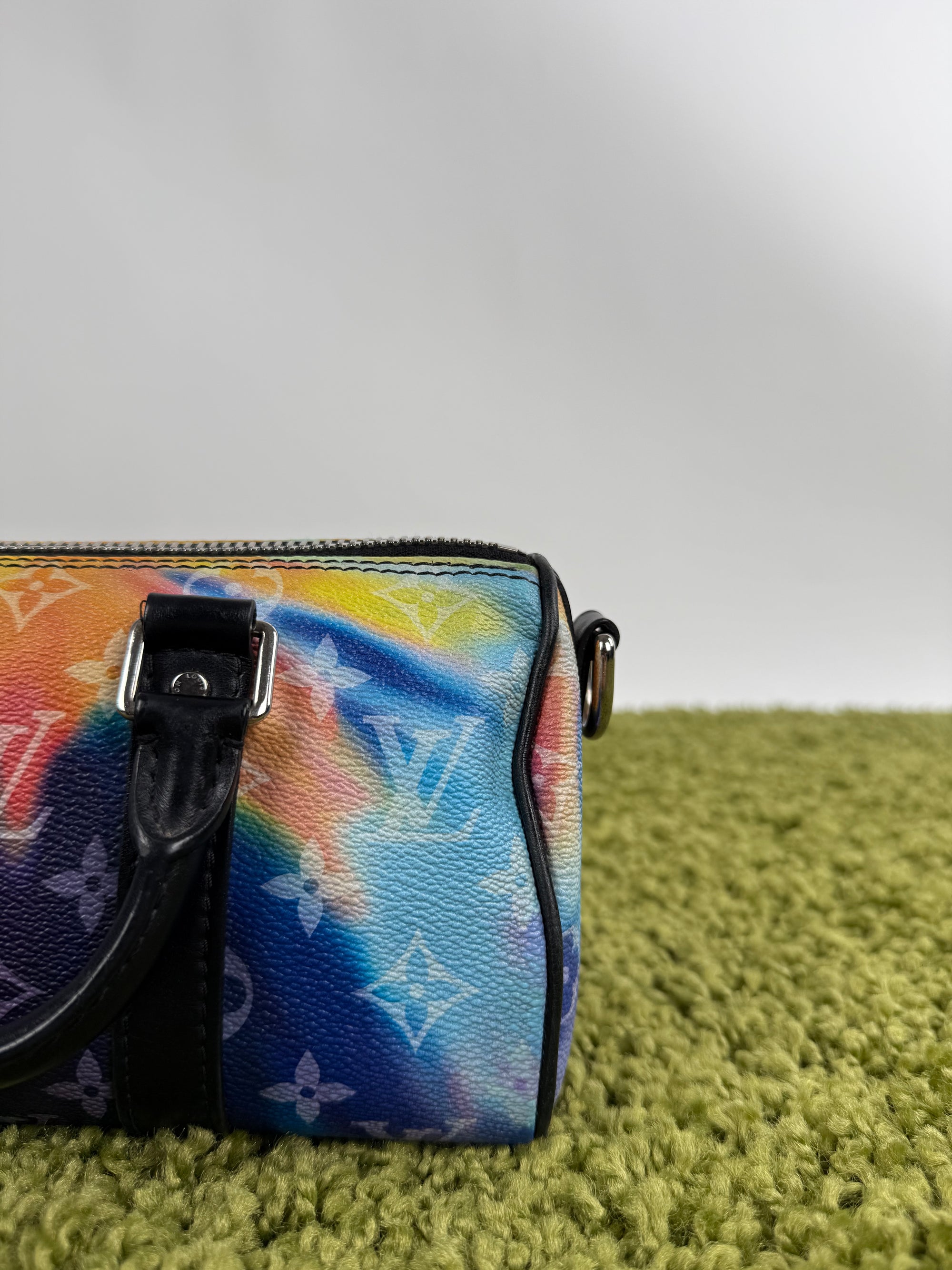 Borsa Mini Keepall Louis Vuitton Multicolore a tracolla