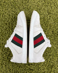 Gucci Ace Size 9=43 calza 43.5 bianche rosse e verdi