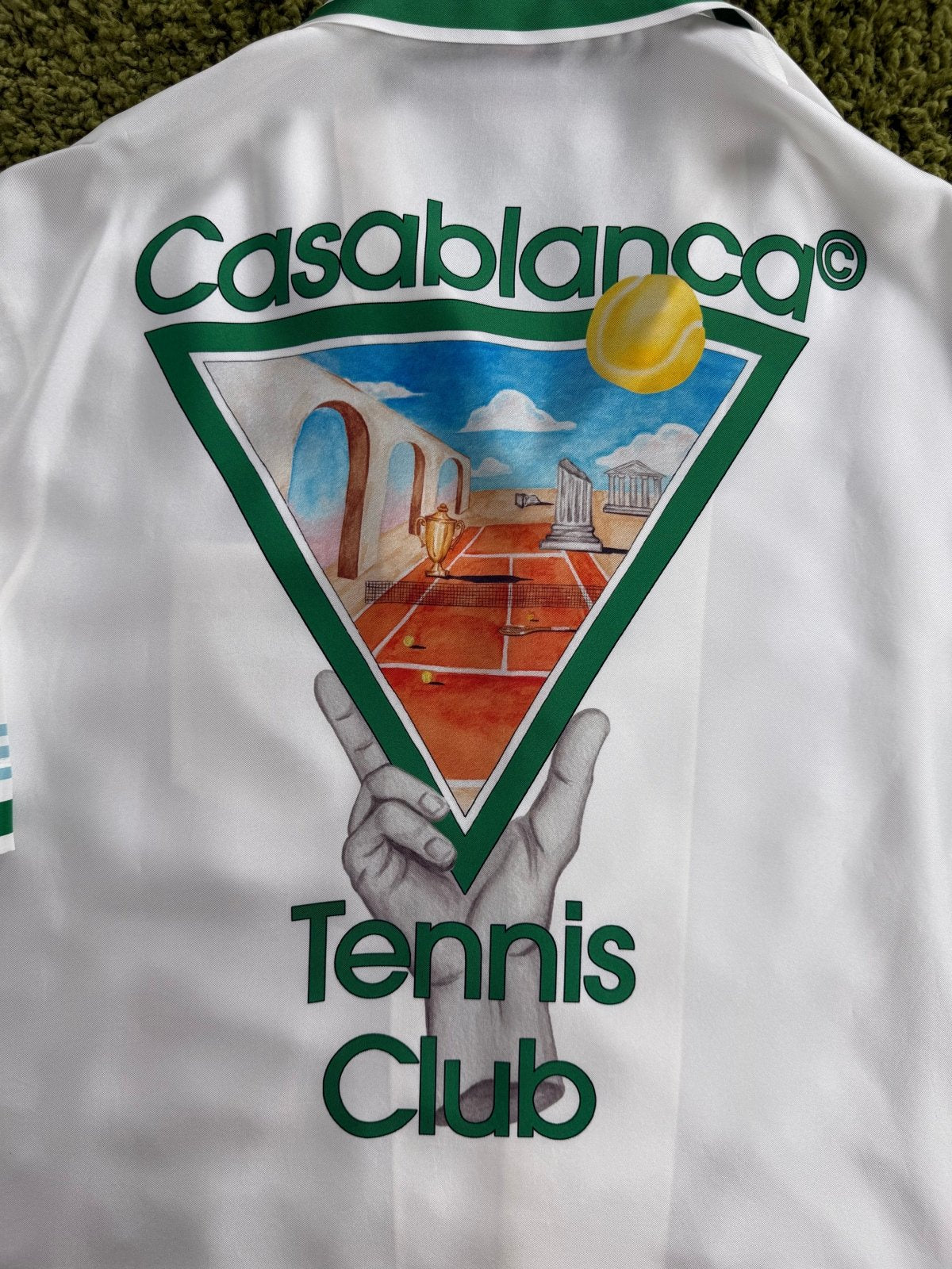Camicia Metaphysical Tennis Icon Casablanca Bianca Multicolor XL - Second Hand Di Fiore