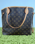 Borsa Neverfull Louis Vuitton MM Marrone