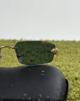 Occhiali da sole Panthère de Cartier con lenti colorate e aste in oro