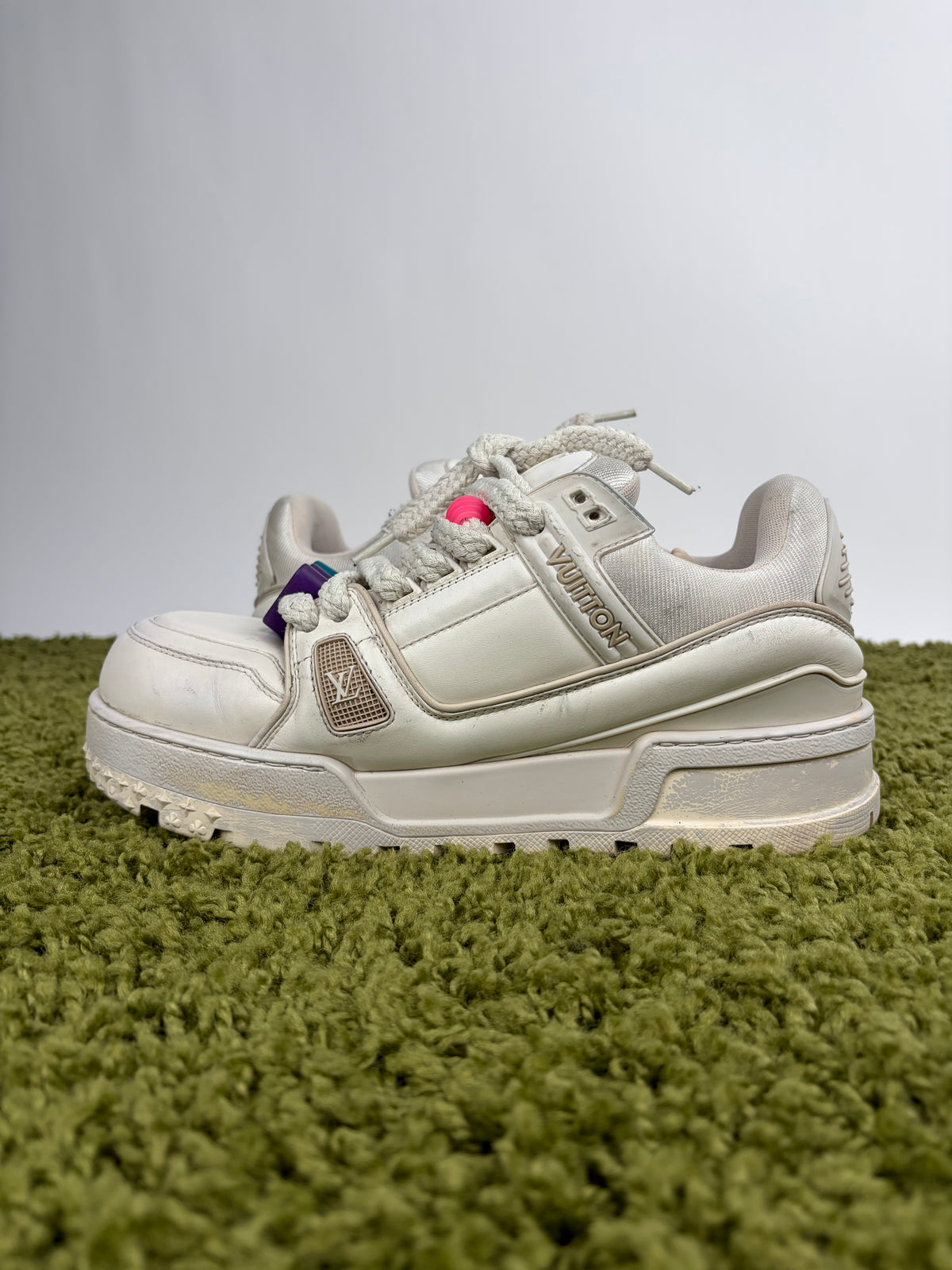 Louis Vuitton Trainer Maxi Bianco 8.5