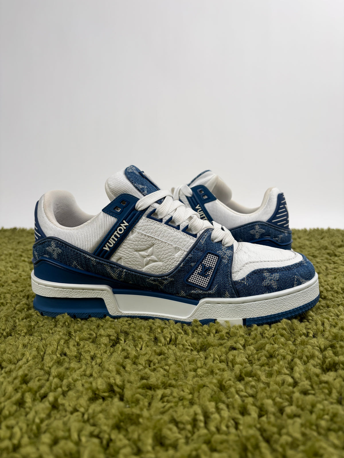 Louis Vuitton Trainer Denim Blu 38