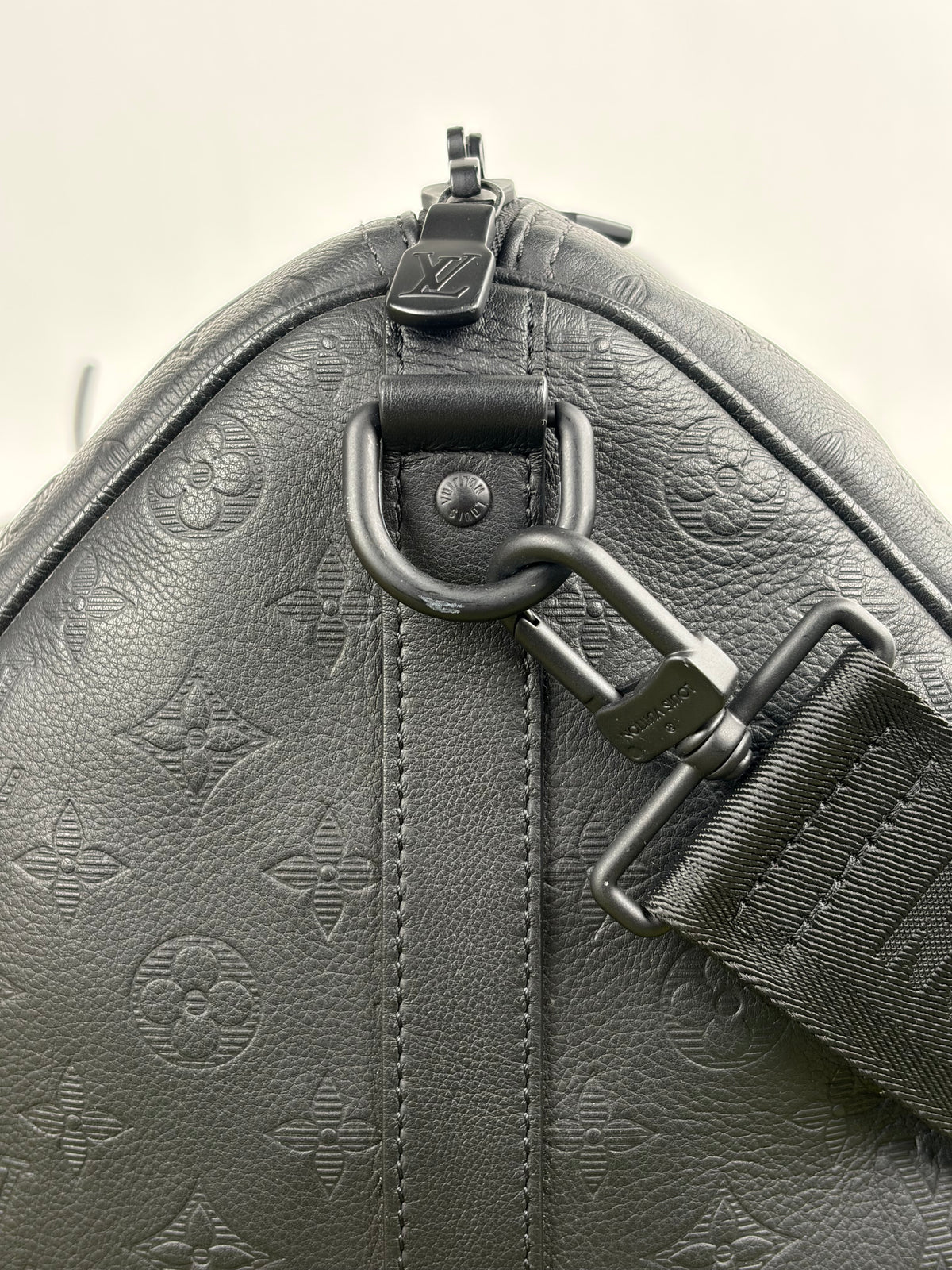 Borsone keepall Louis Vuitton Bandoulière 50 Nera