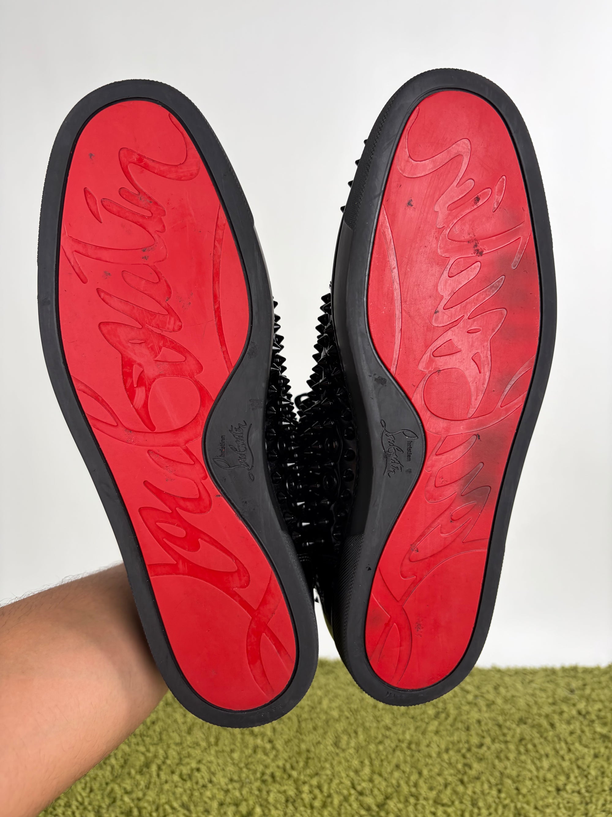 Louboutin alte Size 44.5 nere lucide