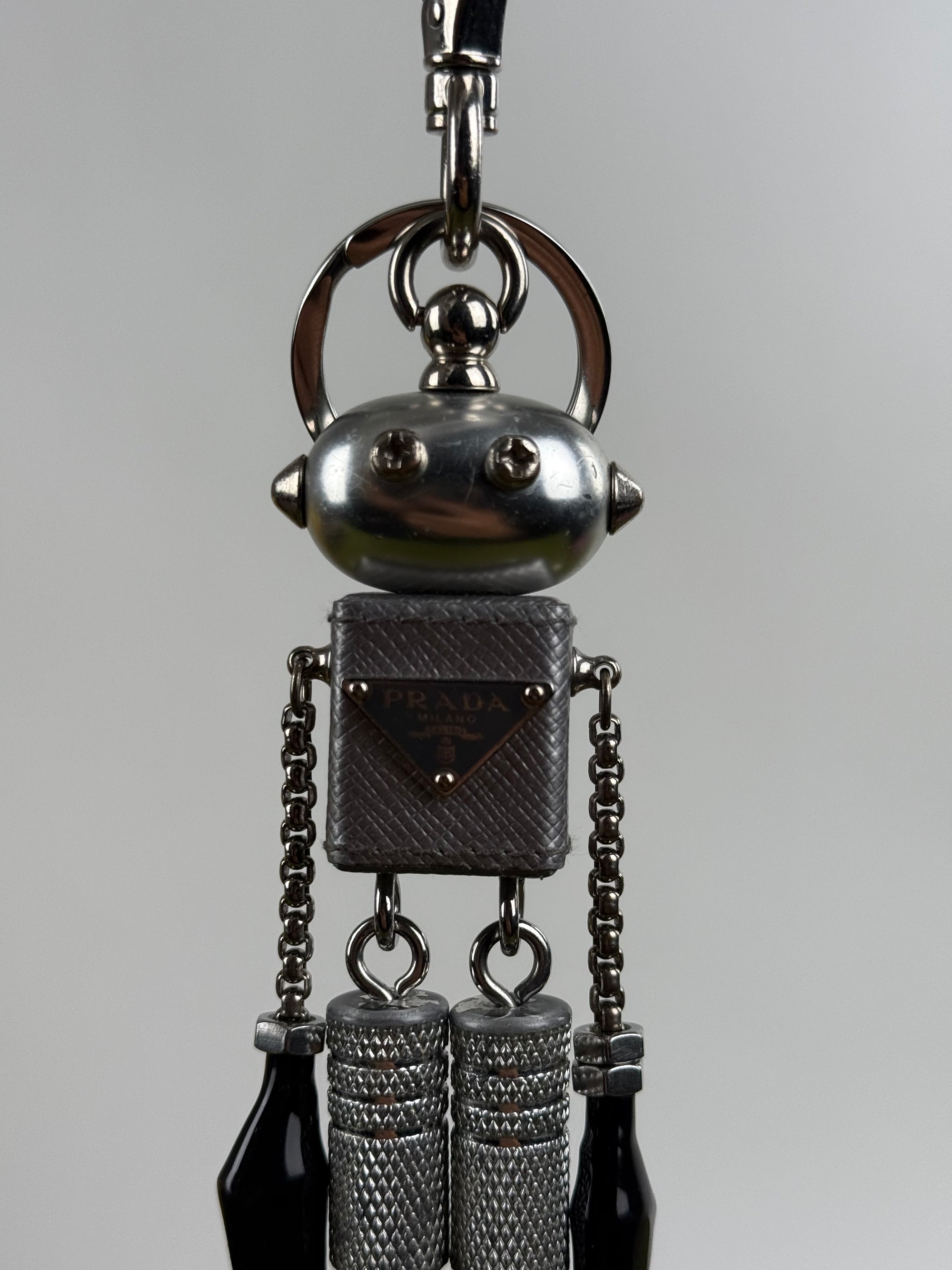 Portachiavi Robot Prada Grigio