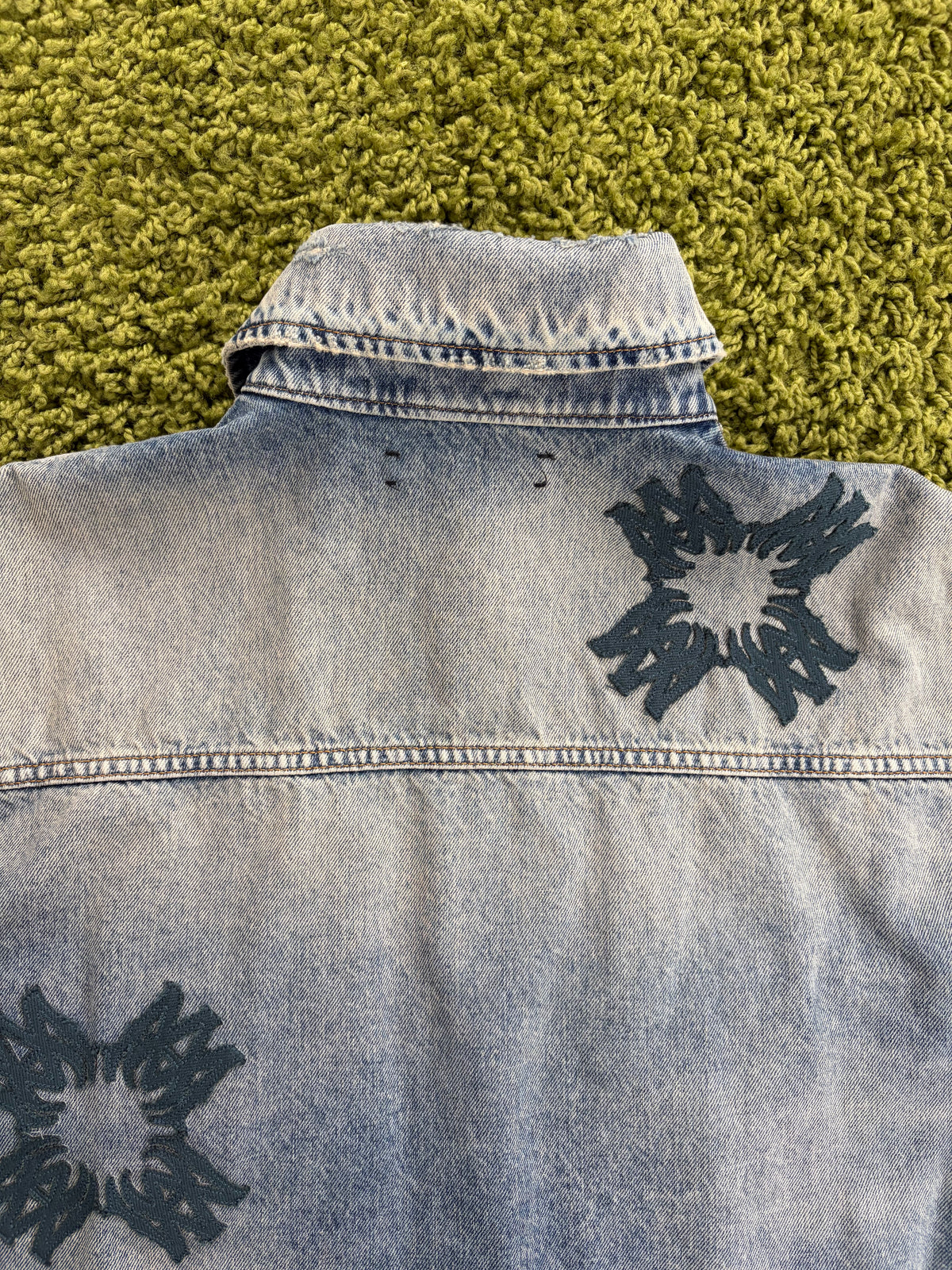 Giacca ma qua Amiri Appliquè In Denim L