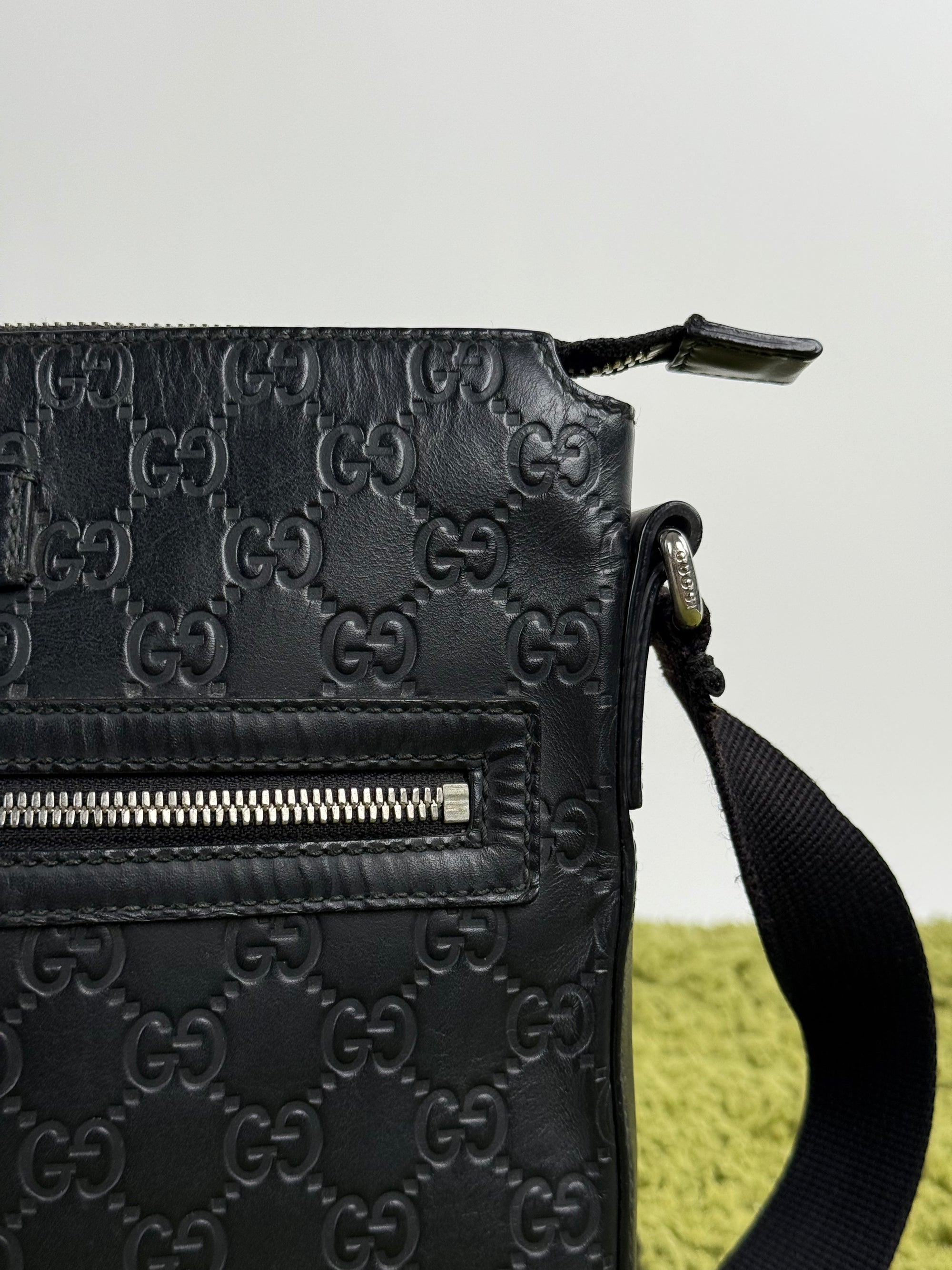 Borsello Gucci in Pelle Nera
