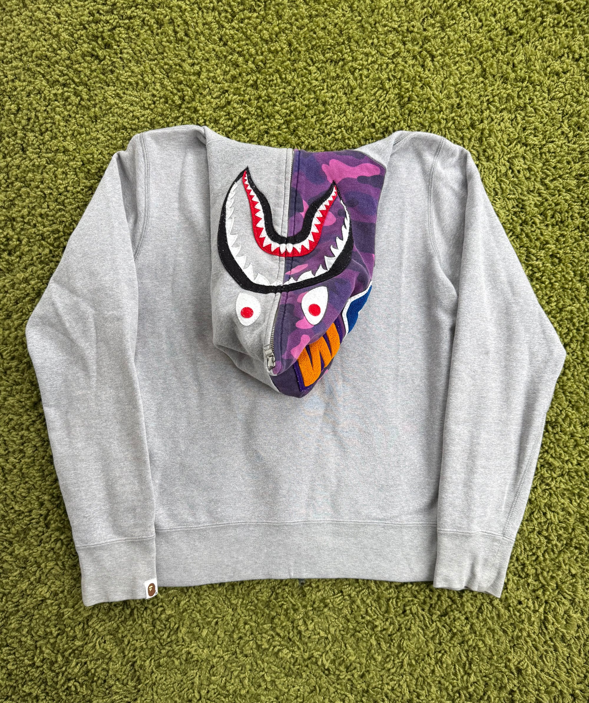 Felpa Shark  Bape Grigia M