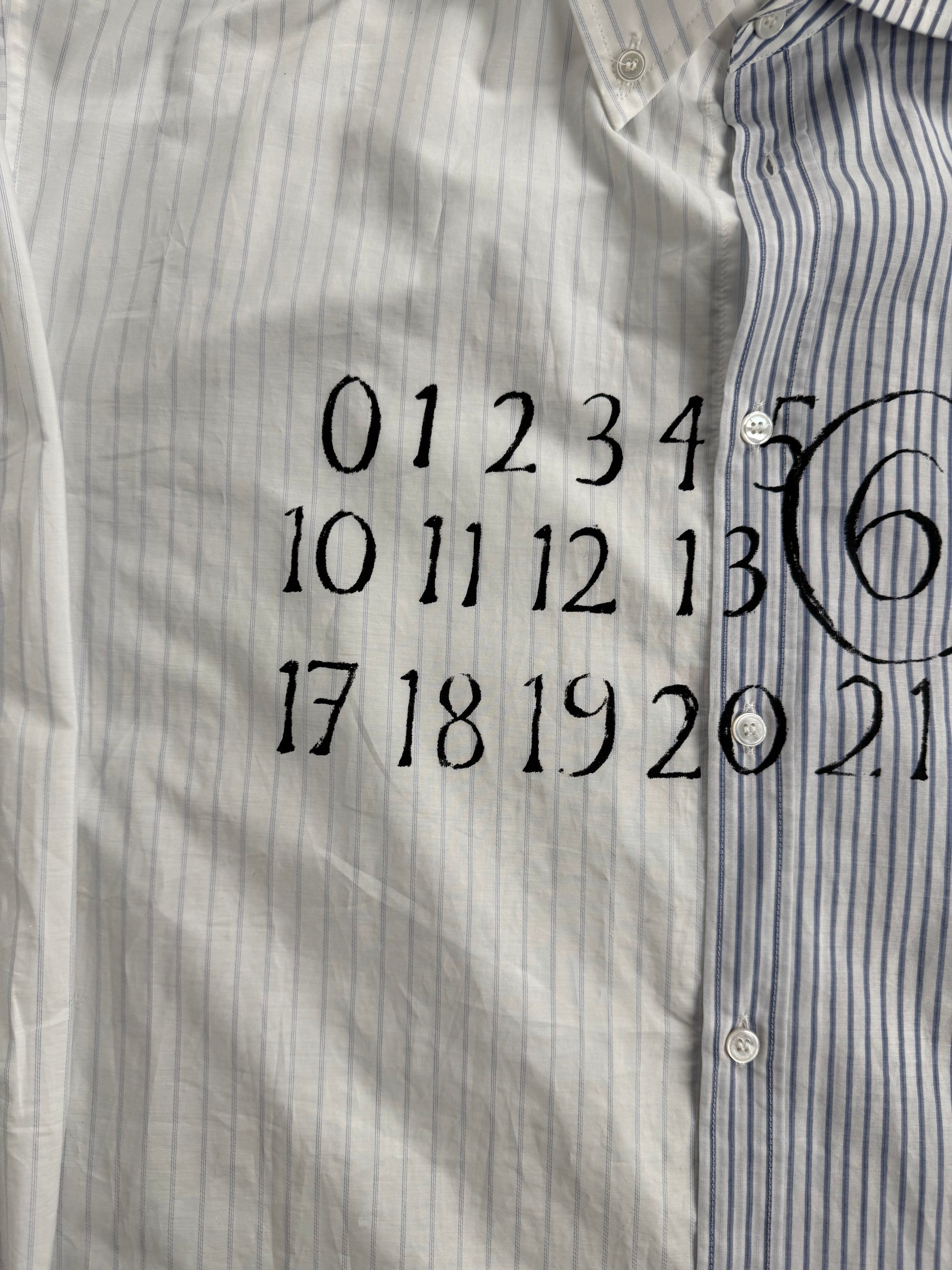 Camicia Numeric Asimmetrica Maison Margiela Multicolor 50