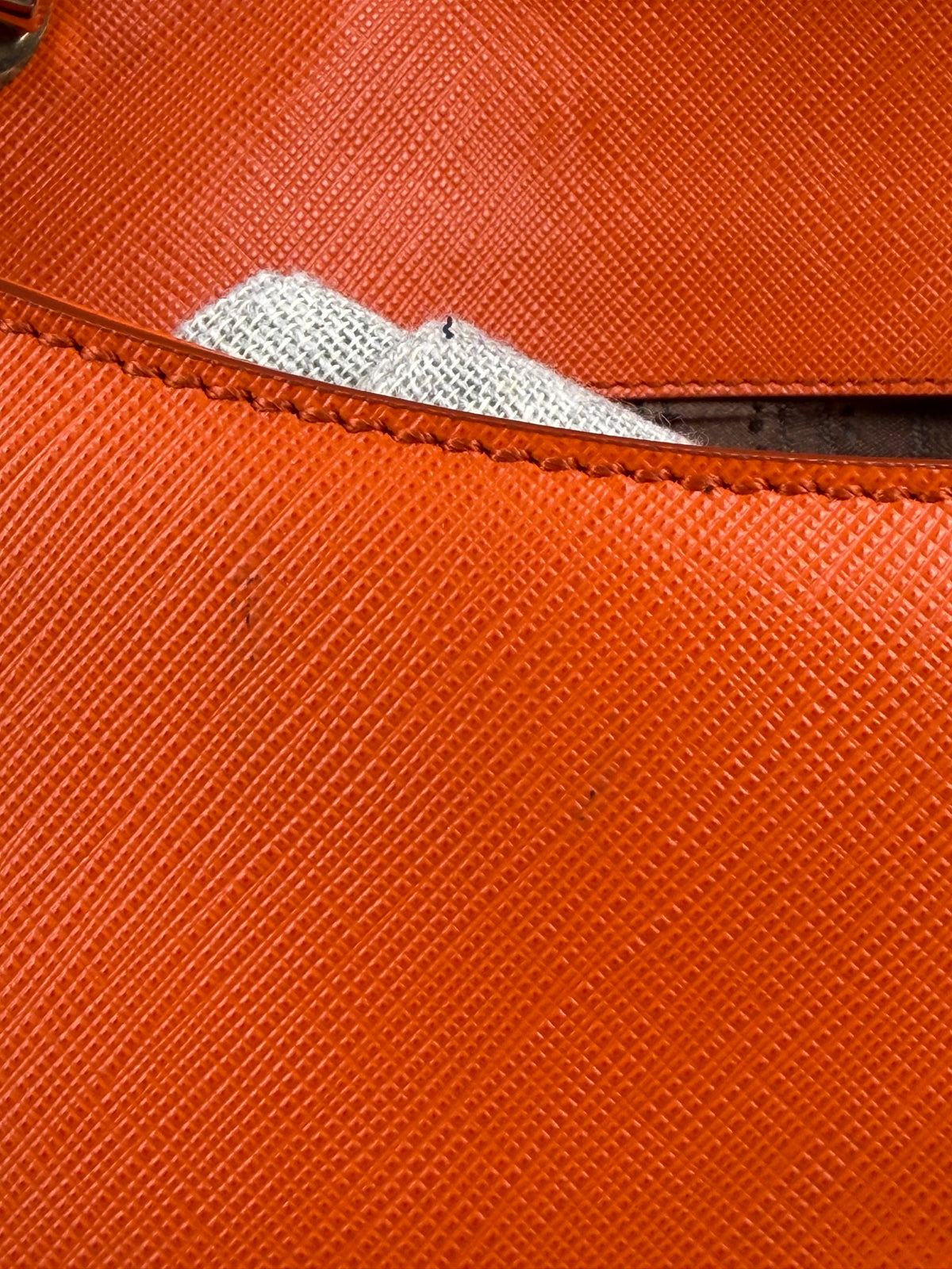 Borsa Ferragamo Gancini Chain Arancione