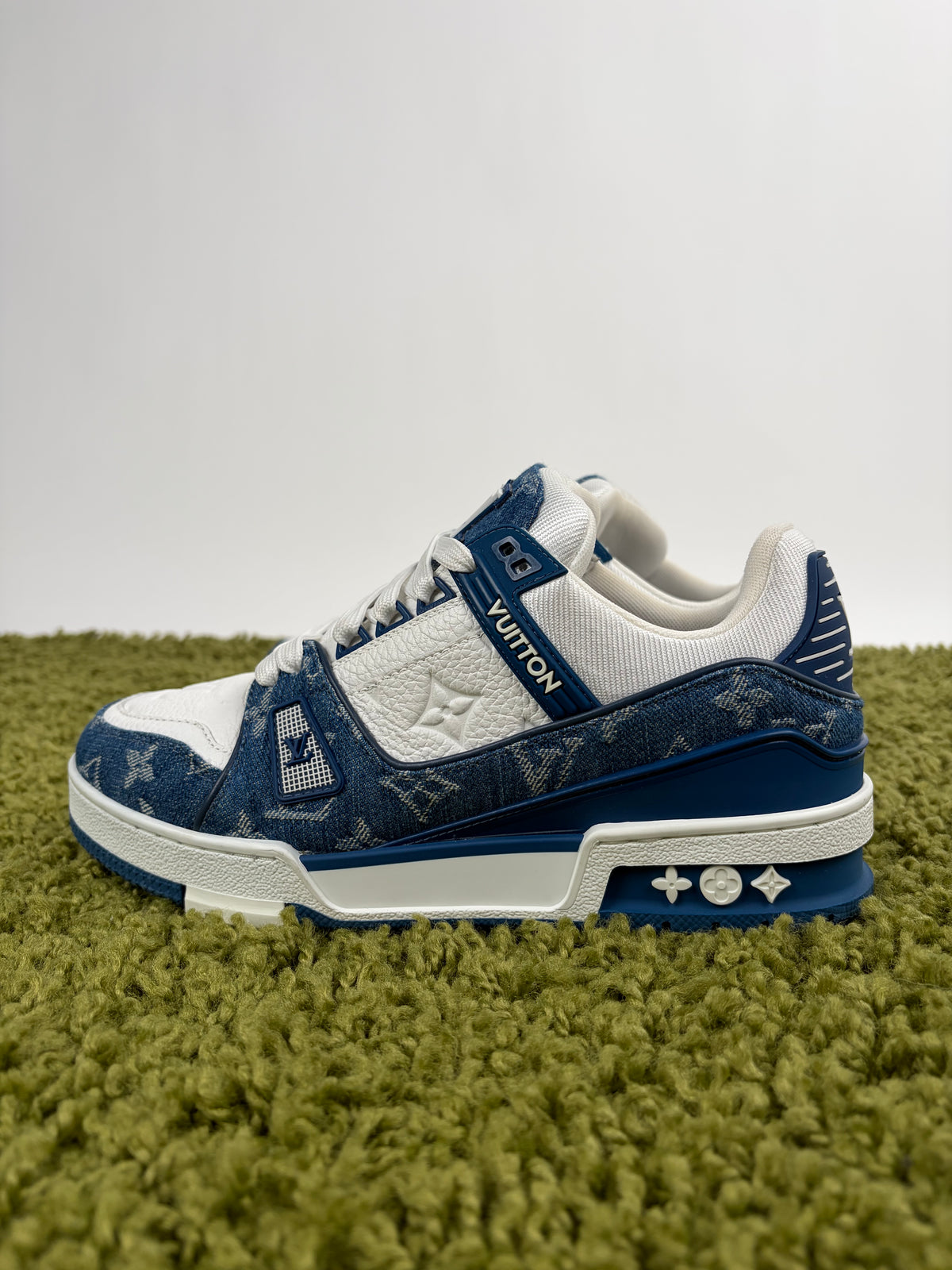 Louis Vuitton Trainer Denim Blu 38