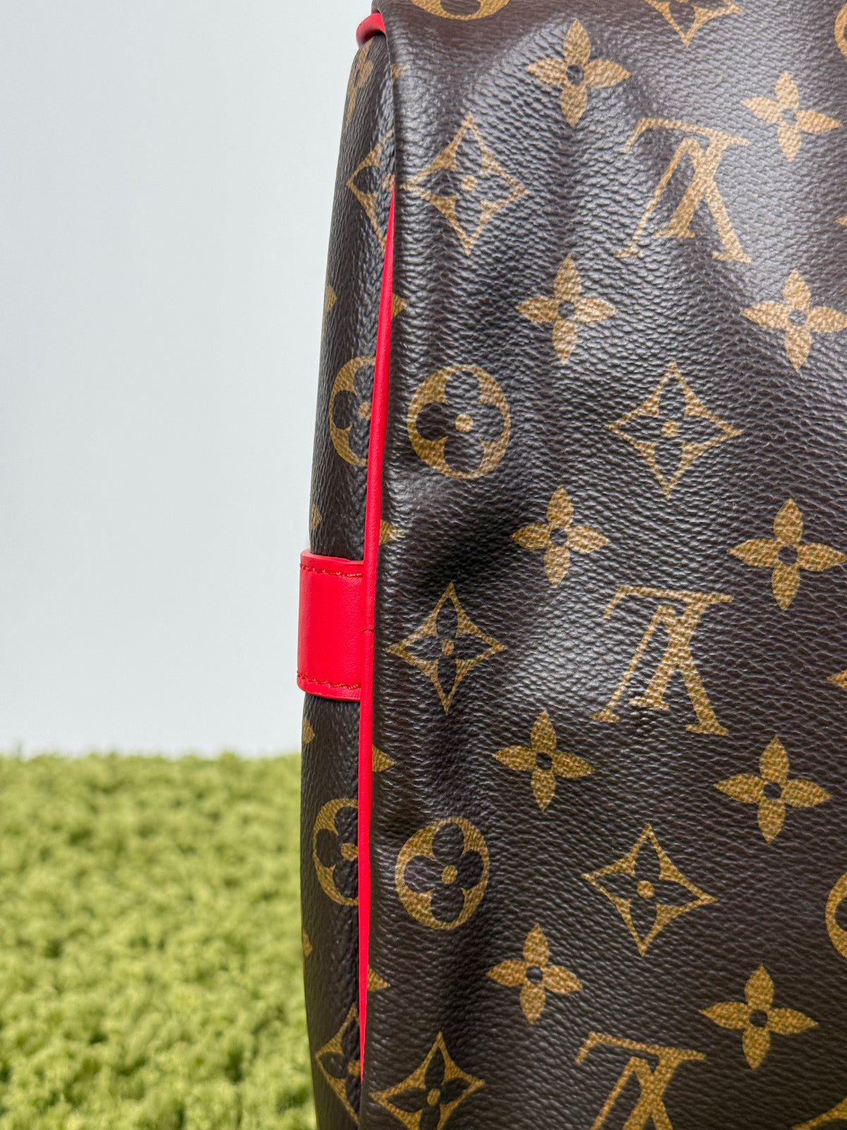 Keepall Bandoulière 45 Louis Vuitton Marrone Rosso