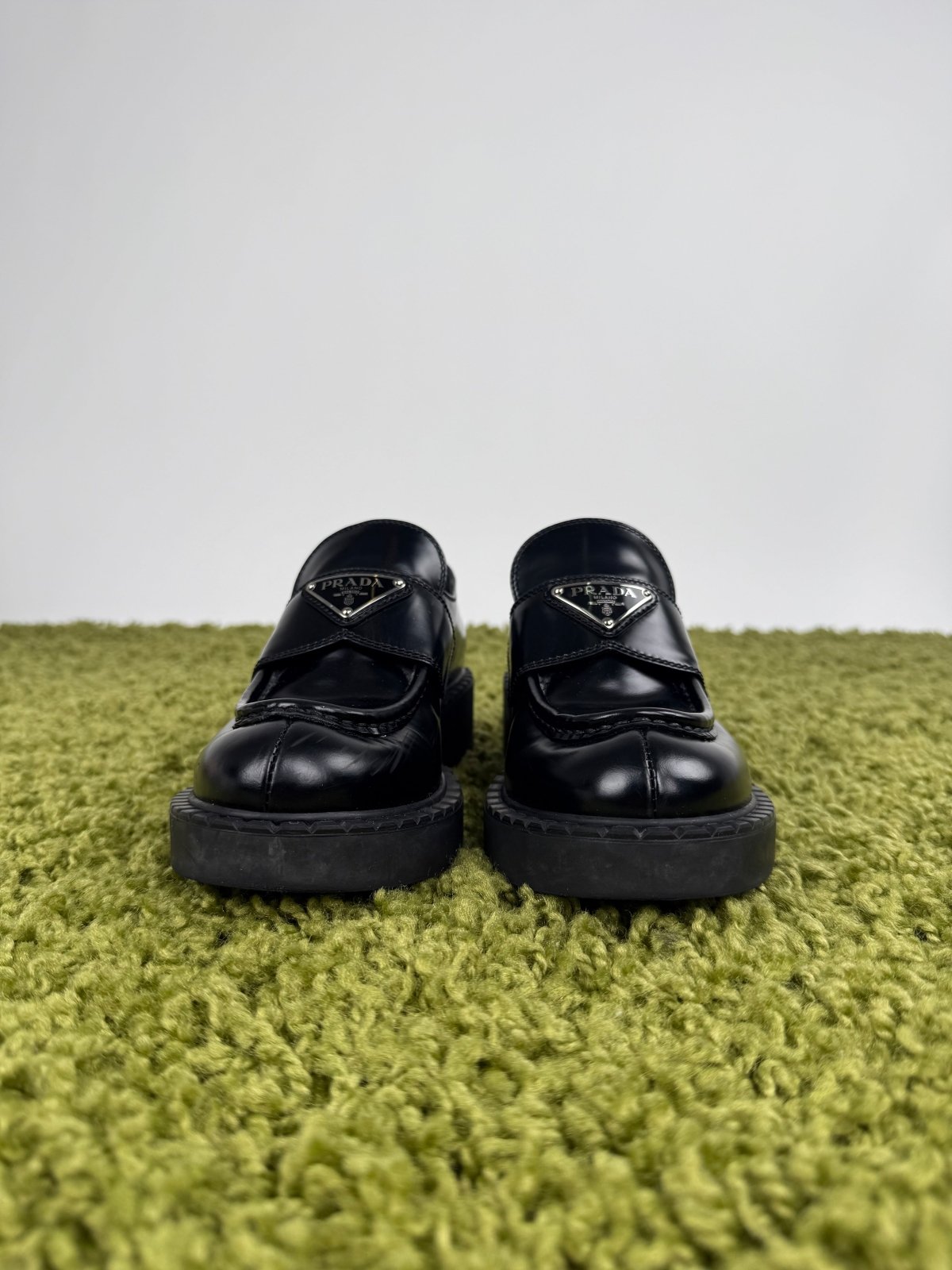 Mocassino Prada Chocolate Nero 35 - Second Hand Di Fiore