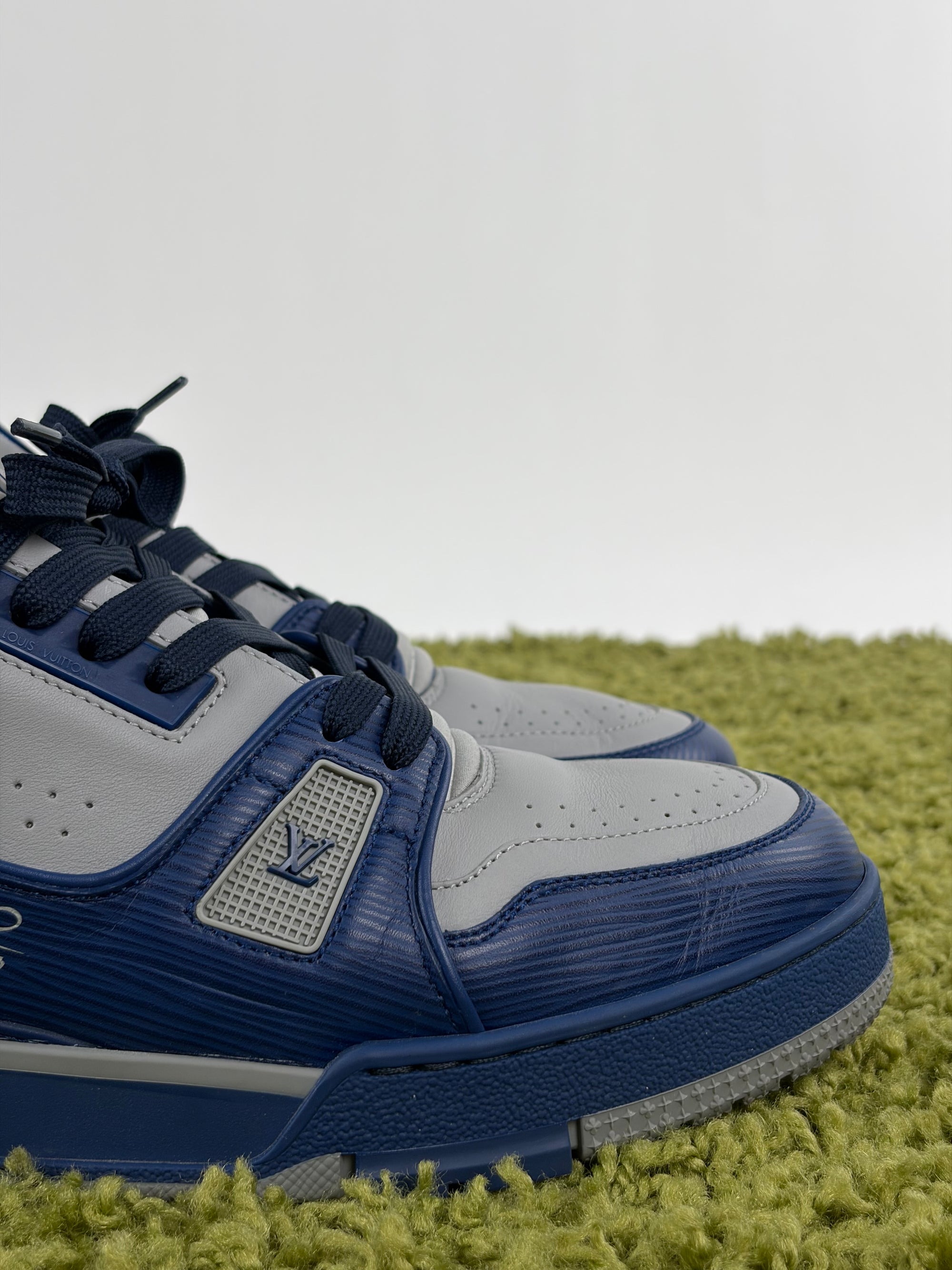 Louis Vuitton trainer Size 8=42 calza 43 blu e grigia