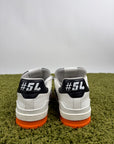Louis Vuitton trainer Size 8=42 calza 43 bianche nere e arancioni