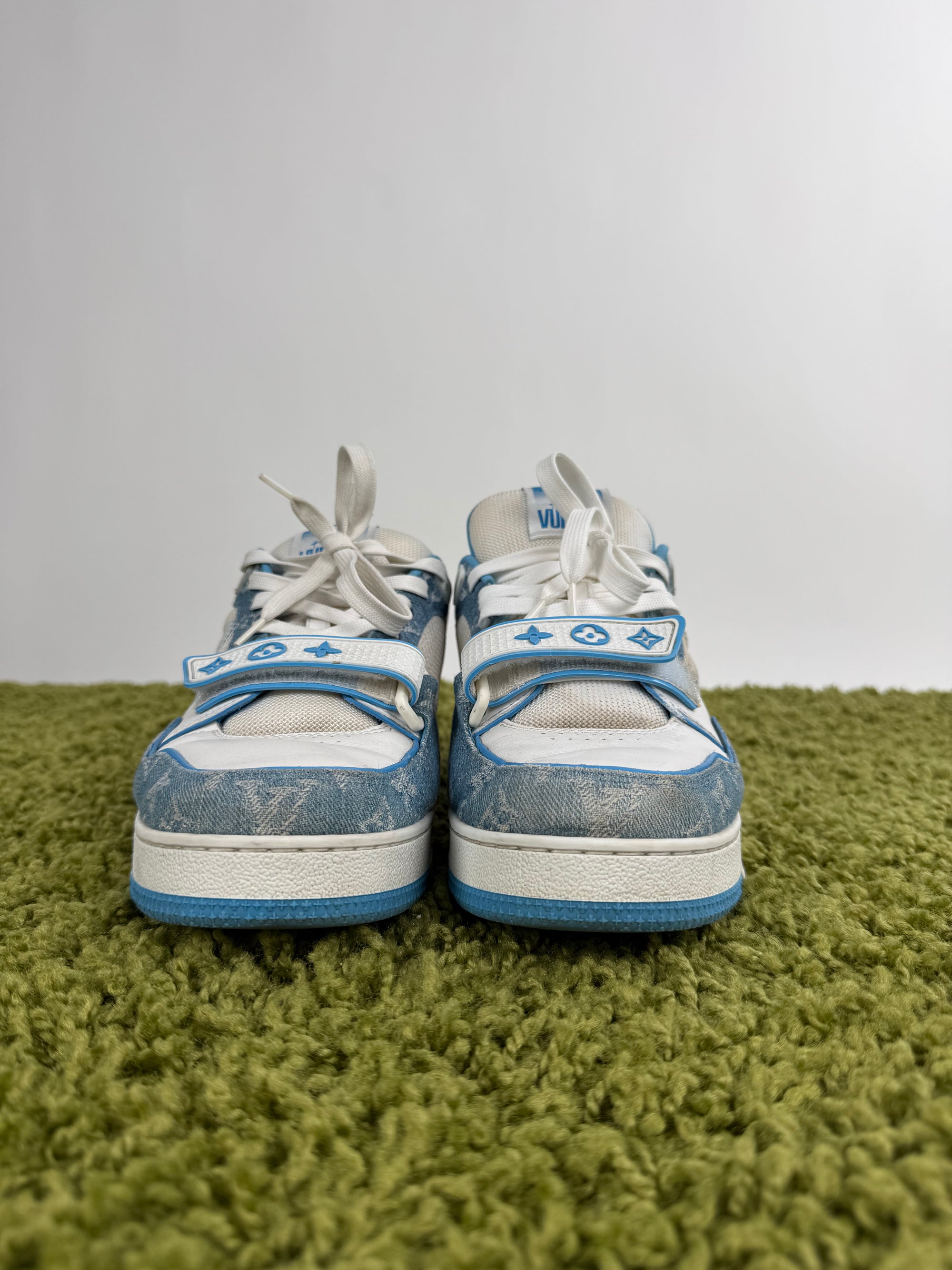 Louis Vuitton Trainer in denim Azzurro 8.5
