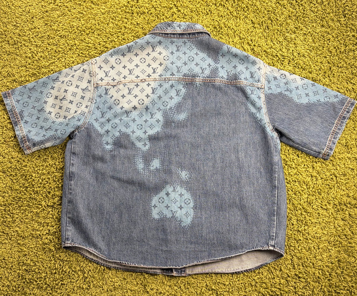 Giacca Louis Vuitton Monogram Halftone Denim L