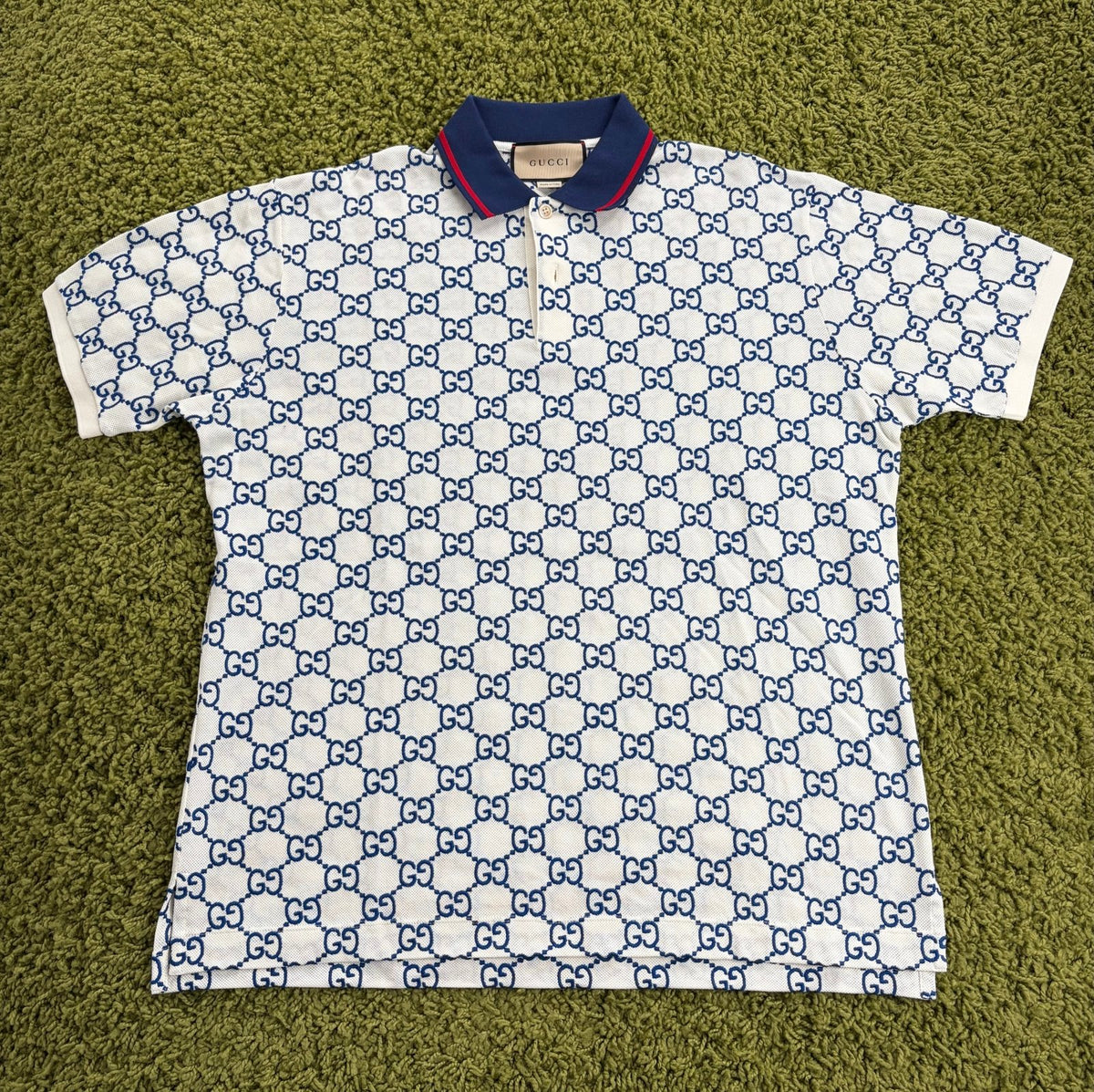 Polo in piquet Gucci Bianca Multicolor XXL - Second Hand Di Fiore