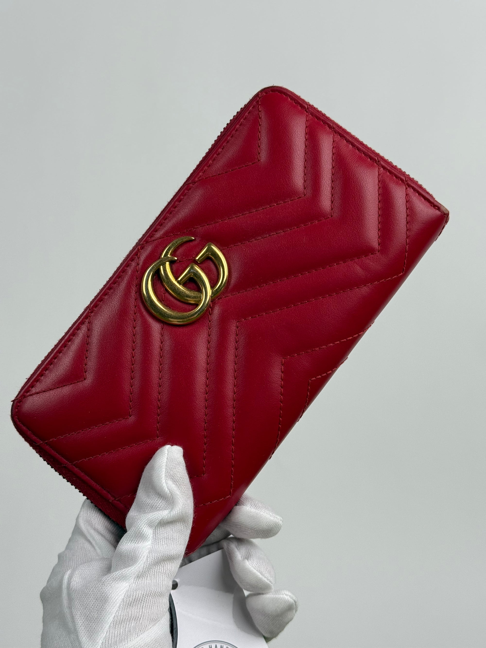 Portafoglio Gucci Marmont Rosso