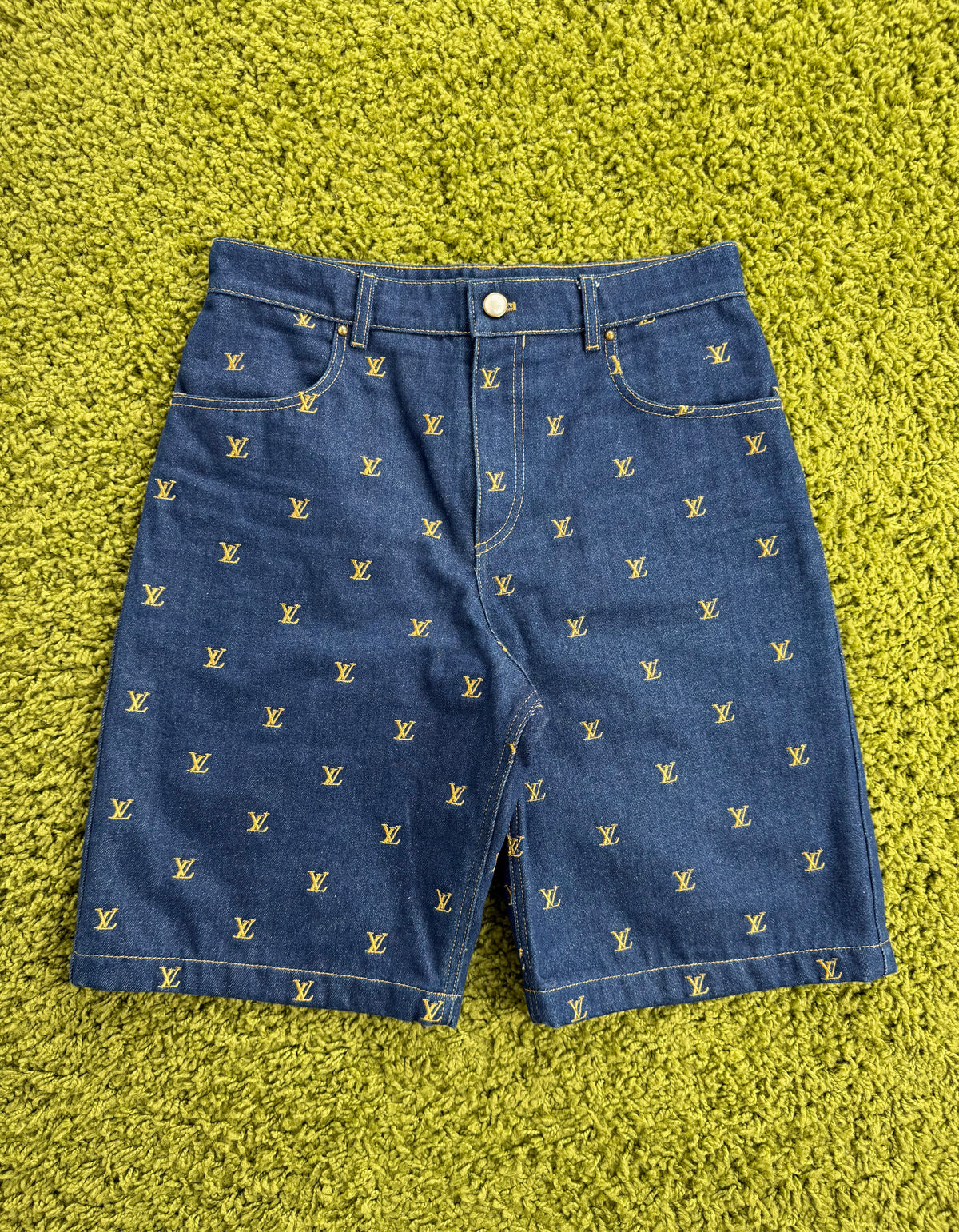 Completo Louis Vuitton In Denim Camicia S Pantaloncino 30