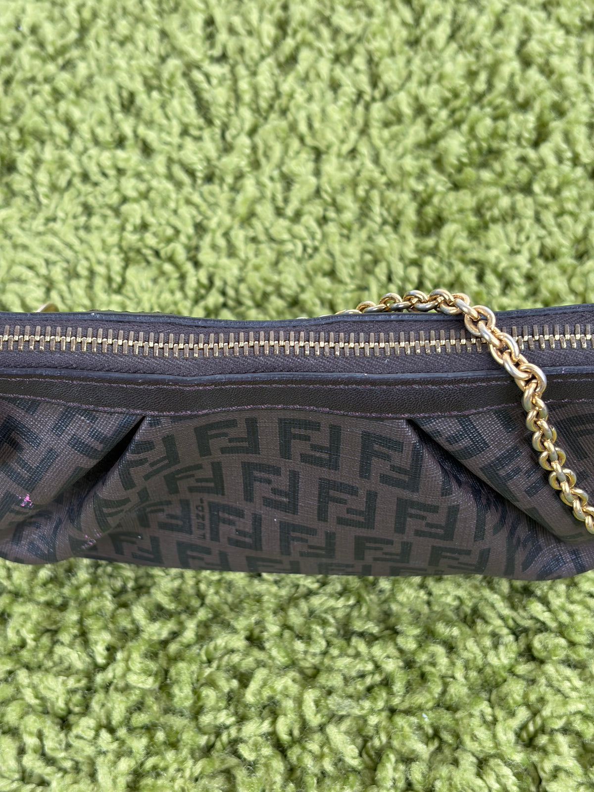 Borsa Fendi Baguette in tela Marrone