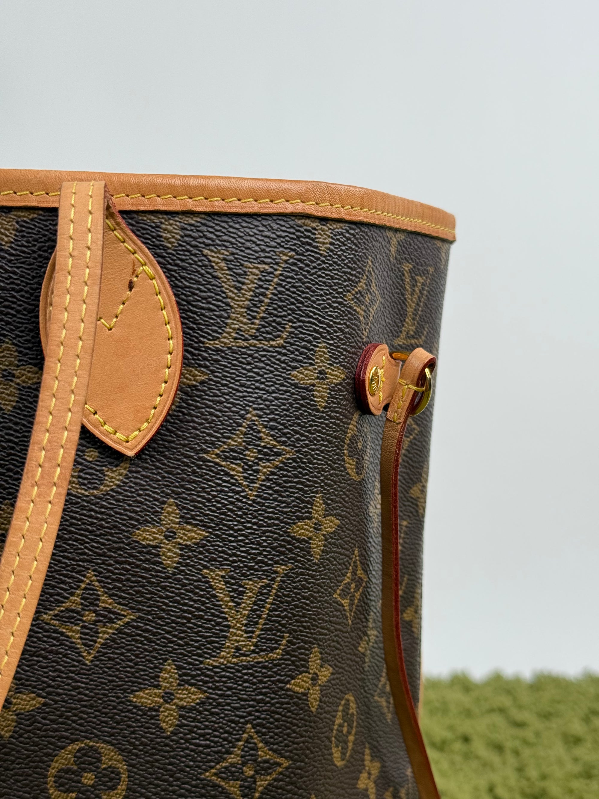 Borsa Neverfull Louis Vuitton MM Marrone