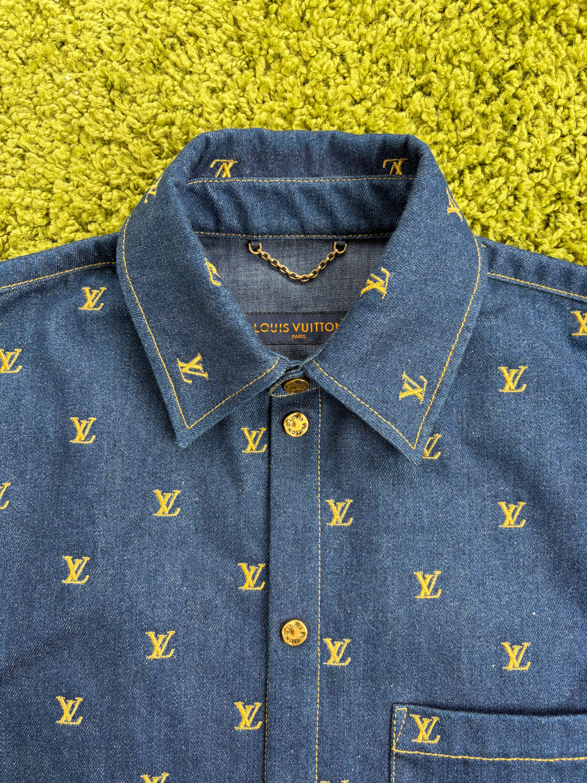 Camicia Louis Vuitton In Denim Blu S