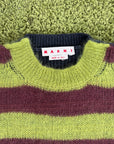 Maglione a Righe Marni Verde Nero 48