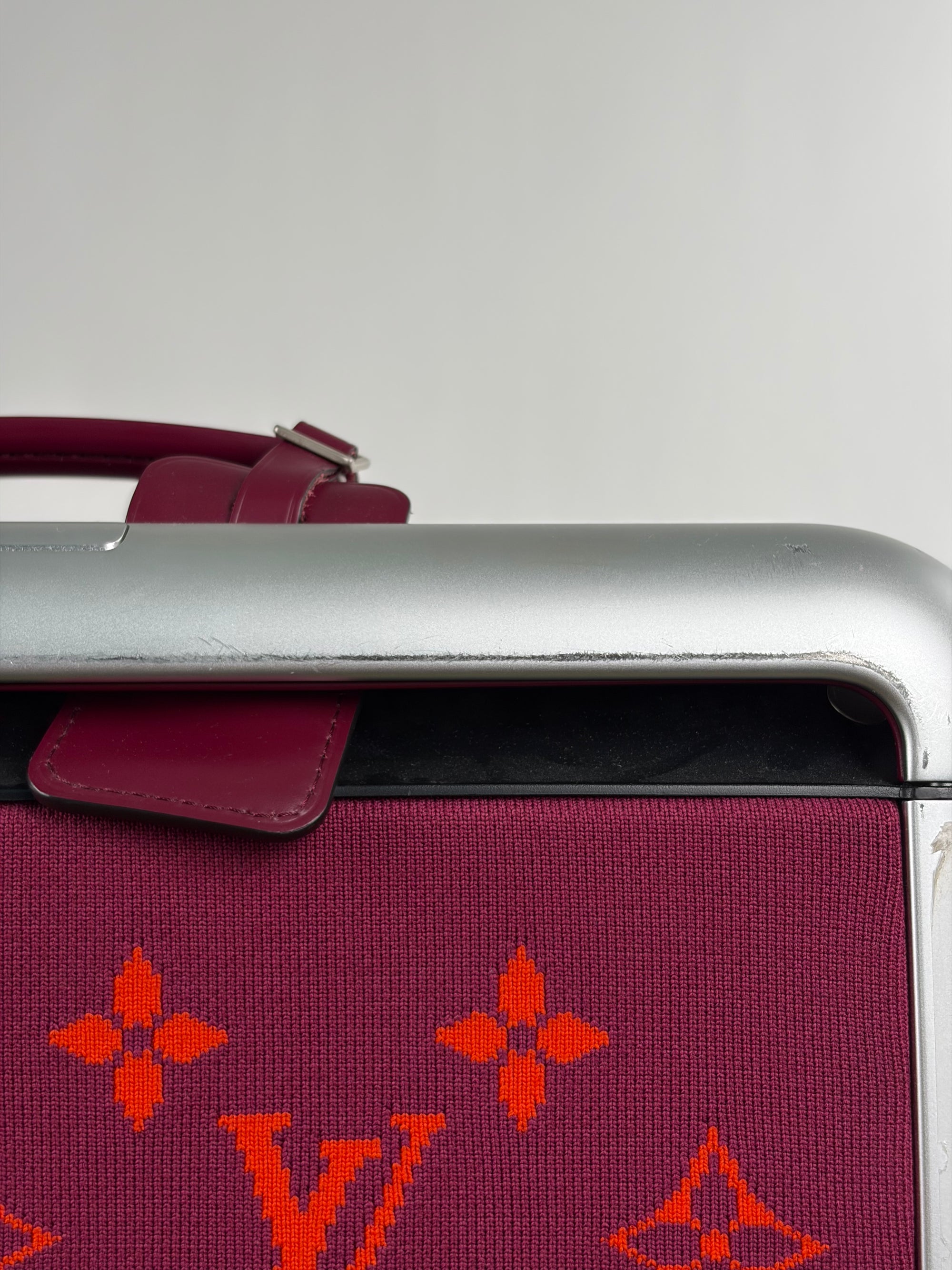 Trolley louis vuitton horizon 55 fucsia e arancione