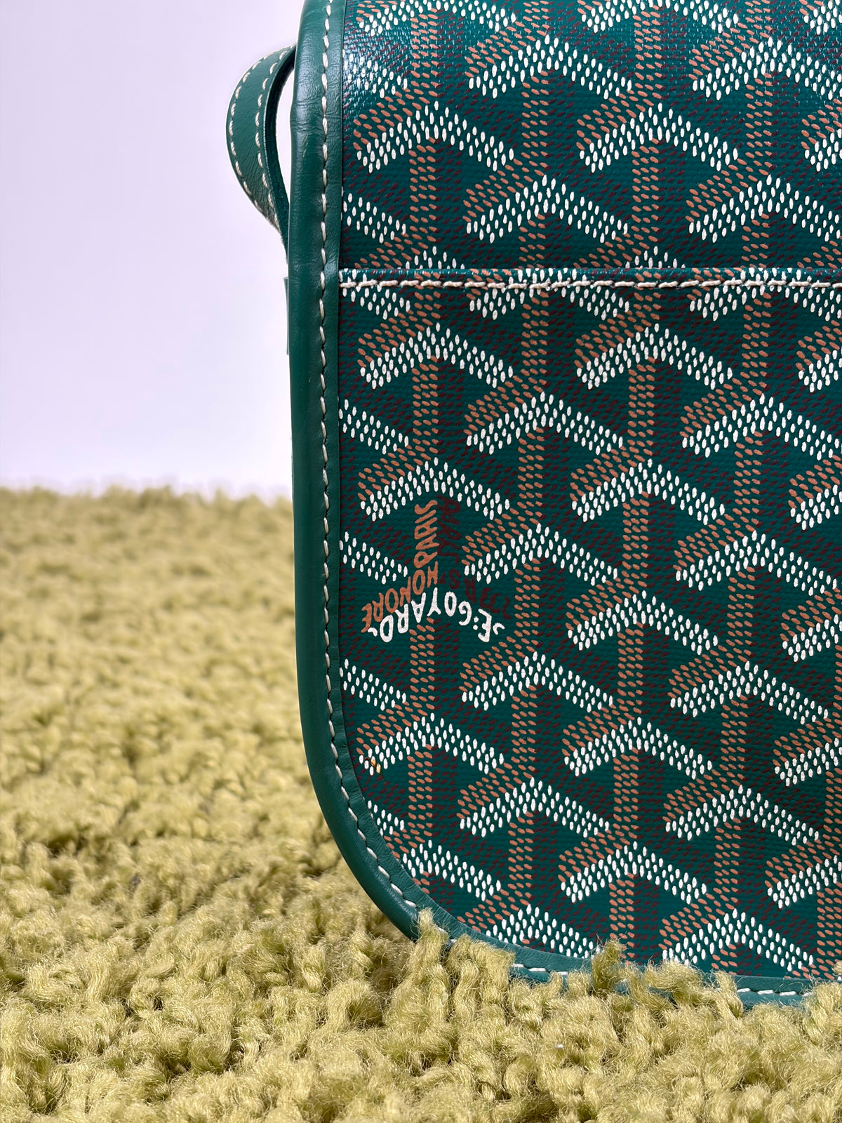 Borsa Goyard Belvedere PM in tela Goyardine Verde