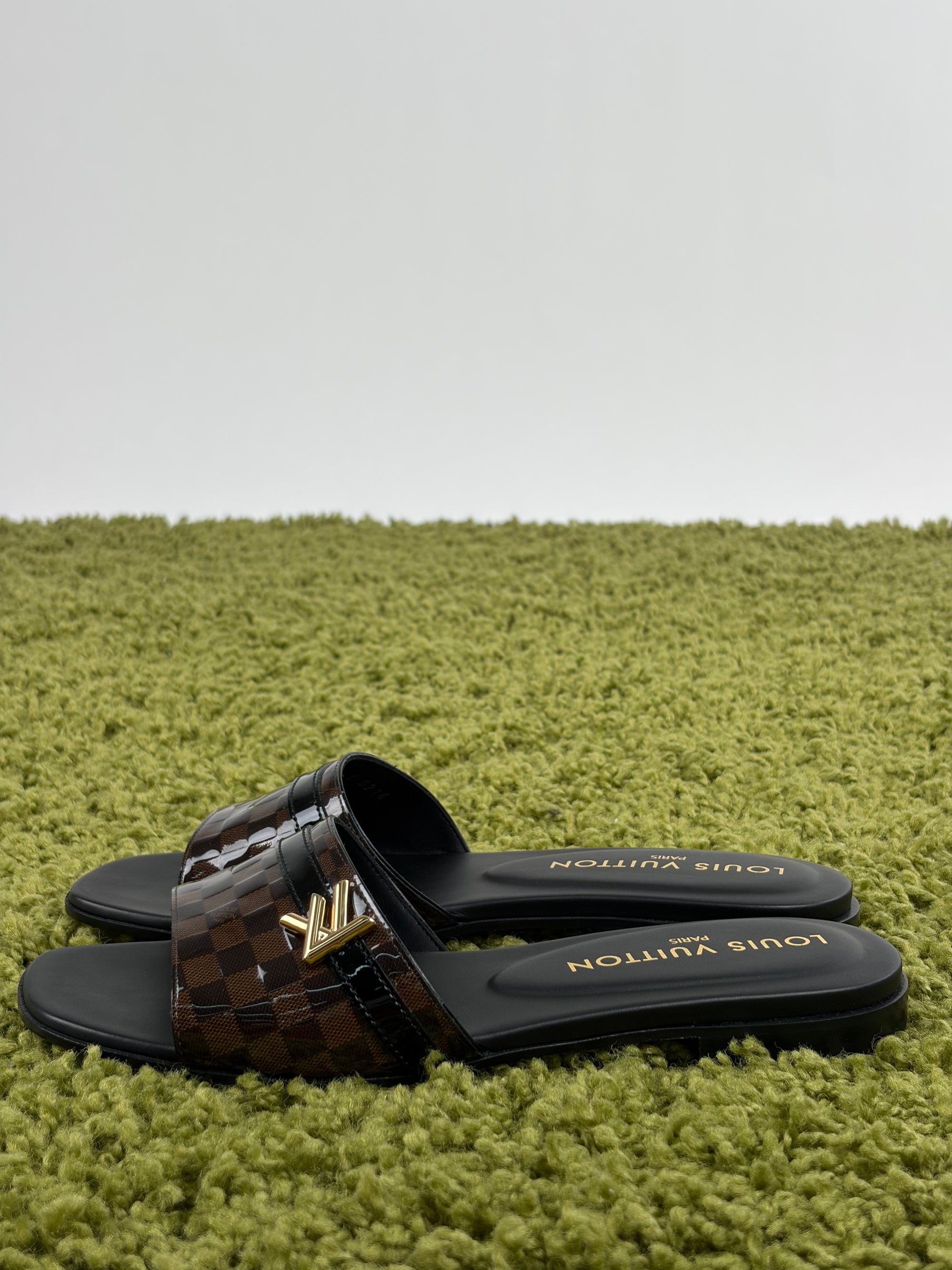 Ciabatte louis vuitton revival leather mules Size 36 nere e marroni