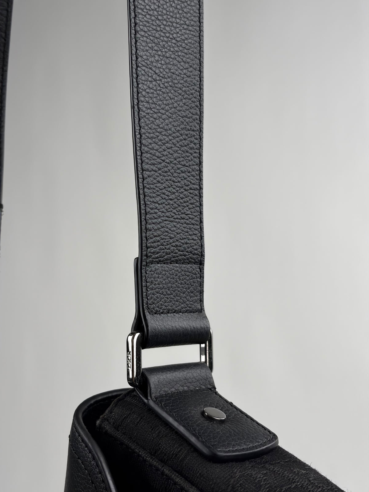Borsa a tracolla mini saddle Christian Dior Nera