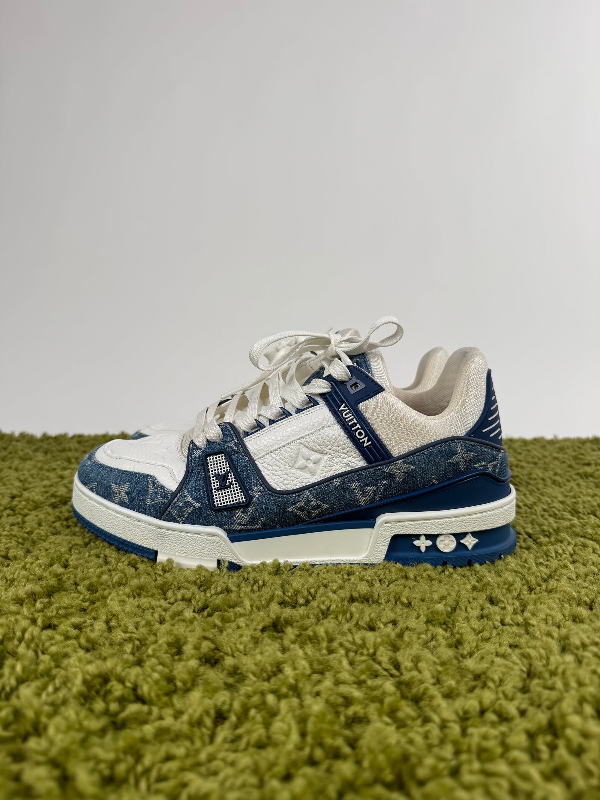 Louis Vuitton Trainer Denim Blu 6
