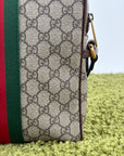Borsello Gucci beige verde e rosso