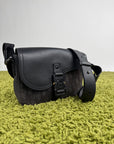 Borsa a tracolla piccola saddle Christian Dior Nero